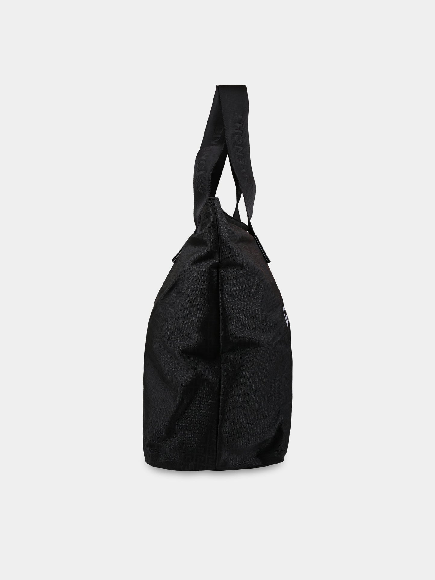Borsa-mamma nera per neonati con logo e motivo 4G,Givenchy Kids,H90169 09B