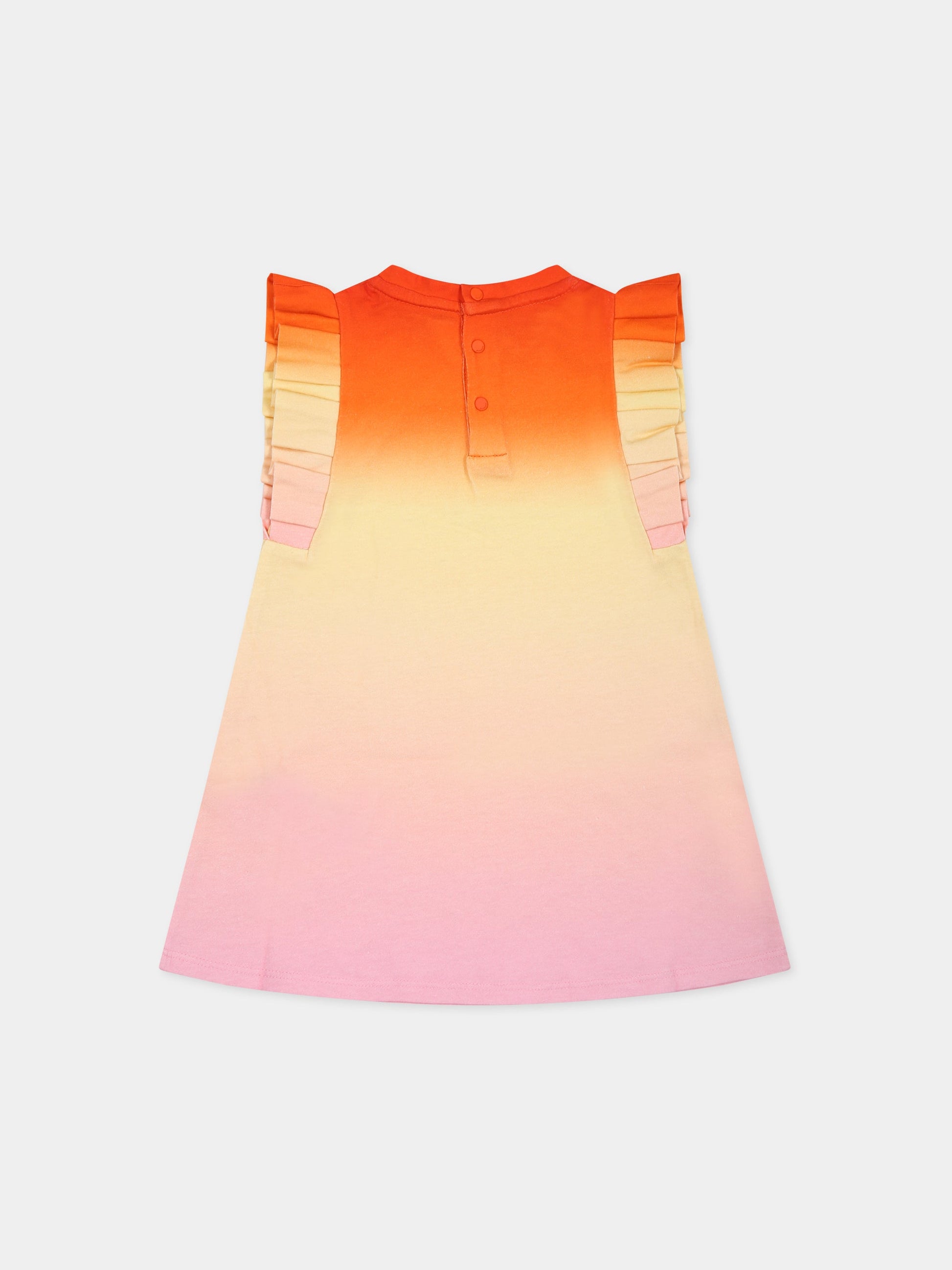 Vestito multicolor per neonata con logo,Givenchy Kids,H02101 Z40