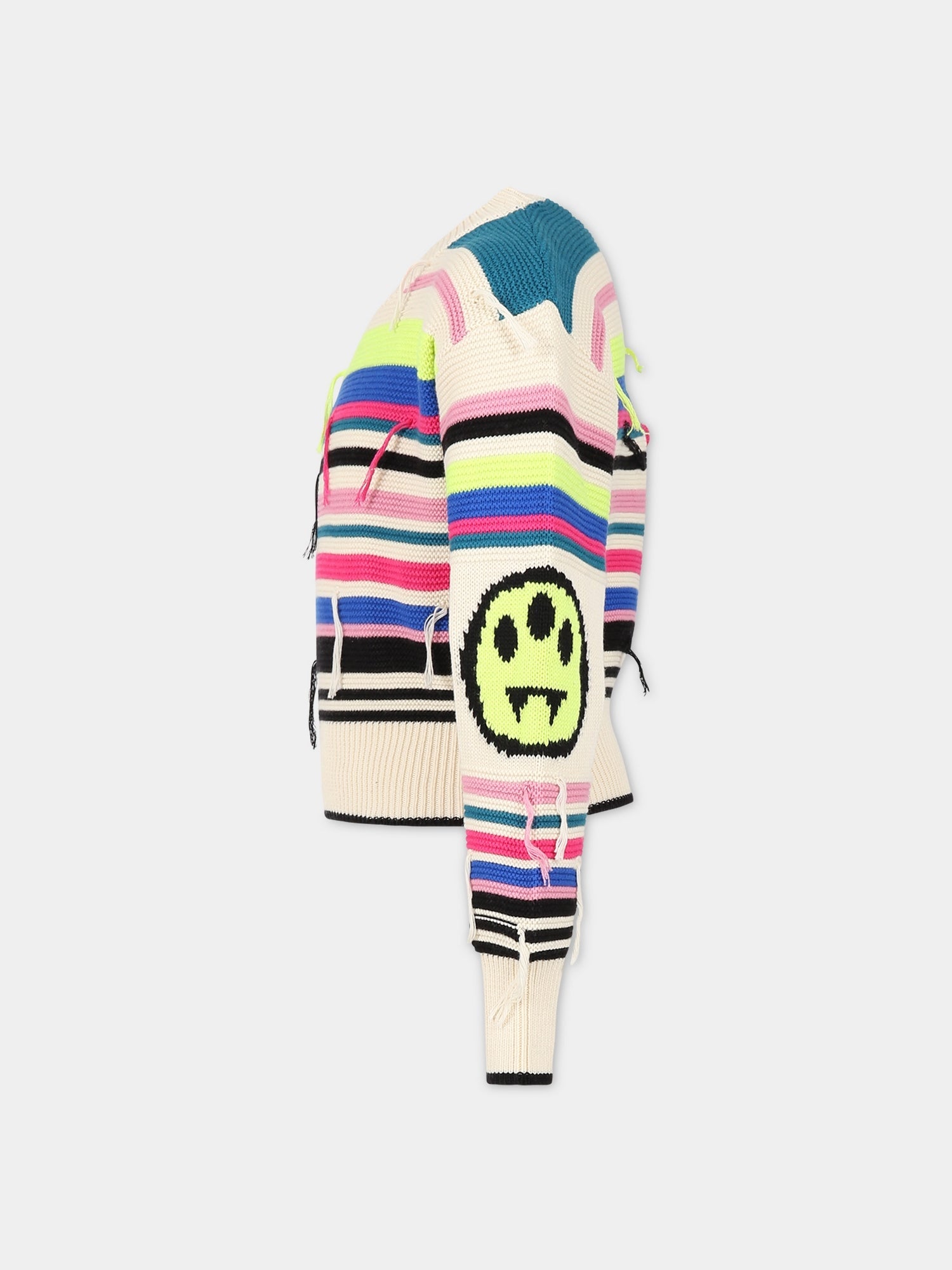 Maglione multicolor per bambina con iconico smile,Barrow,033063 200