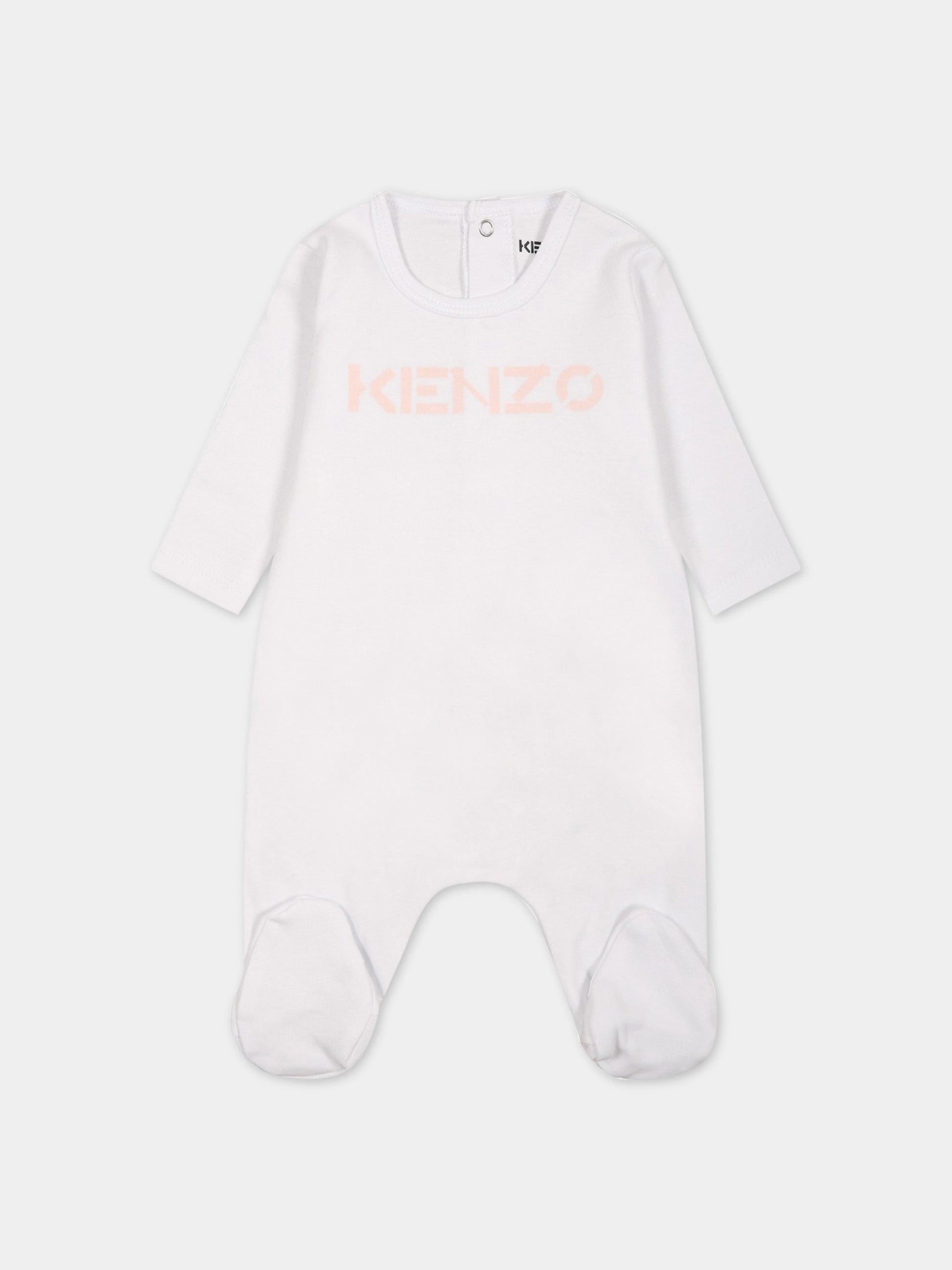 Set multicolor per neonata con logo e  elefante,Kenzo Kids,K98111 A41