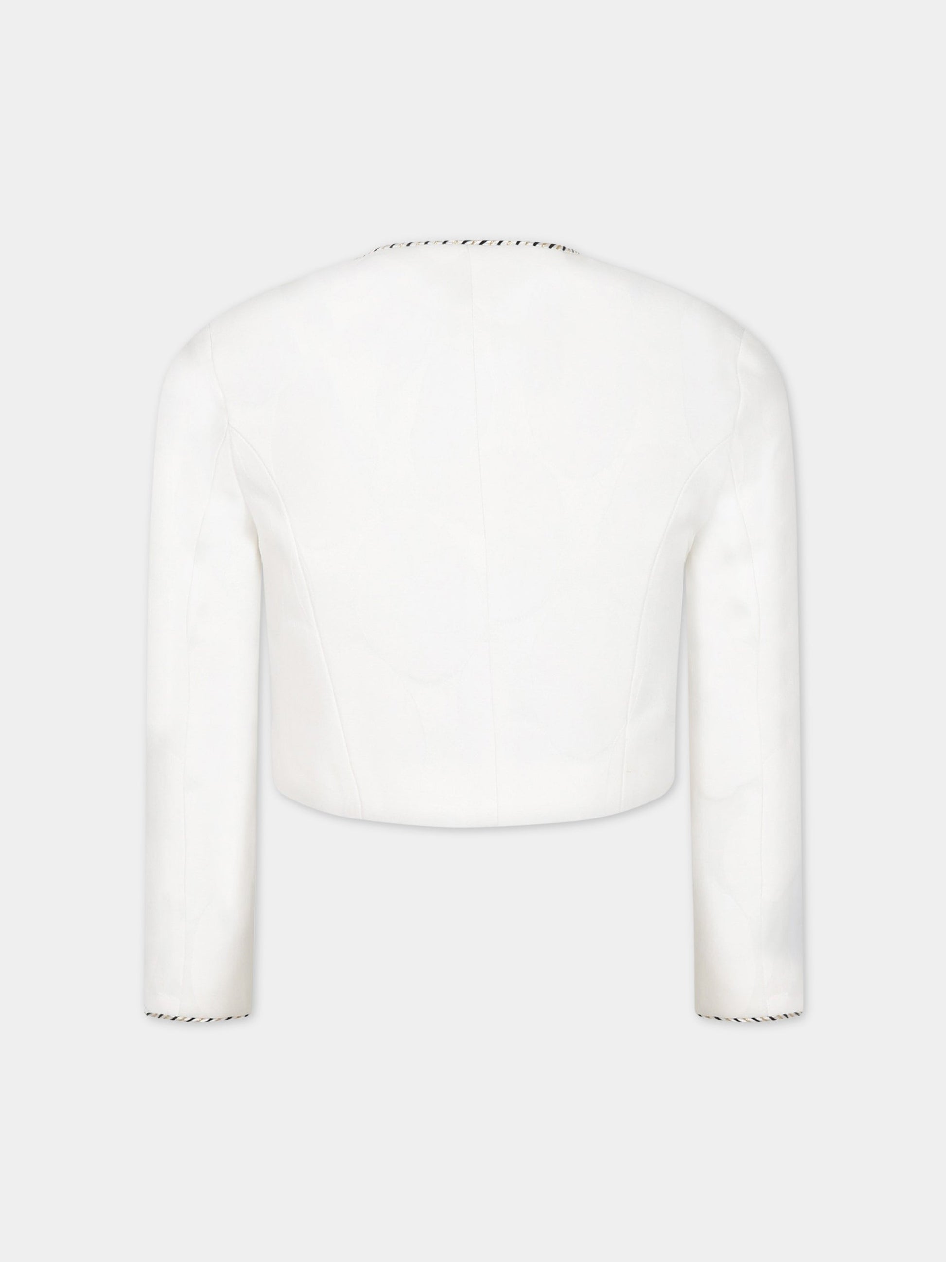 Giacca bianca per bambina,Genny,GFGC001 TV658 B001