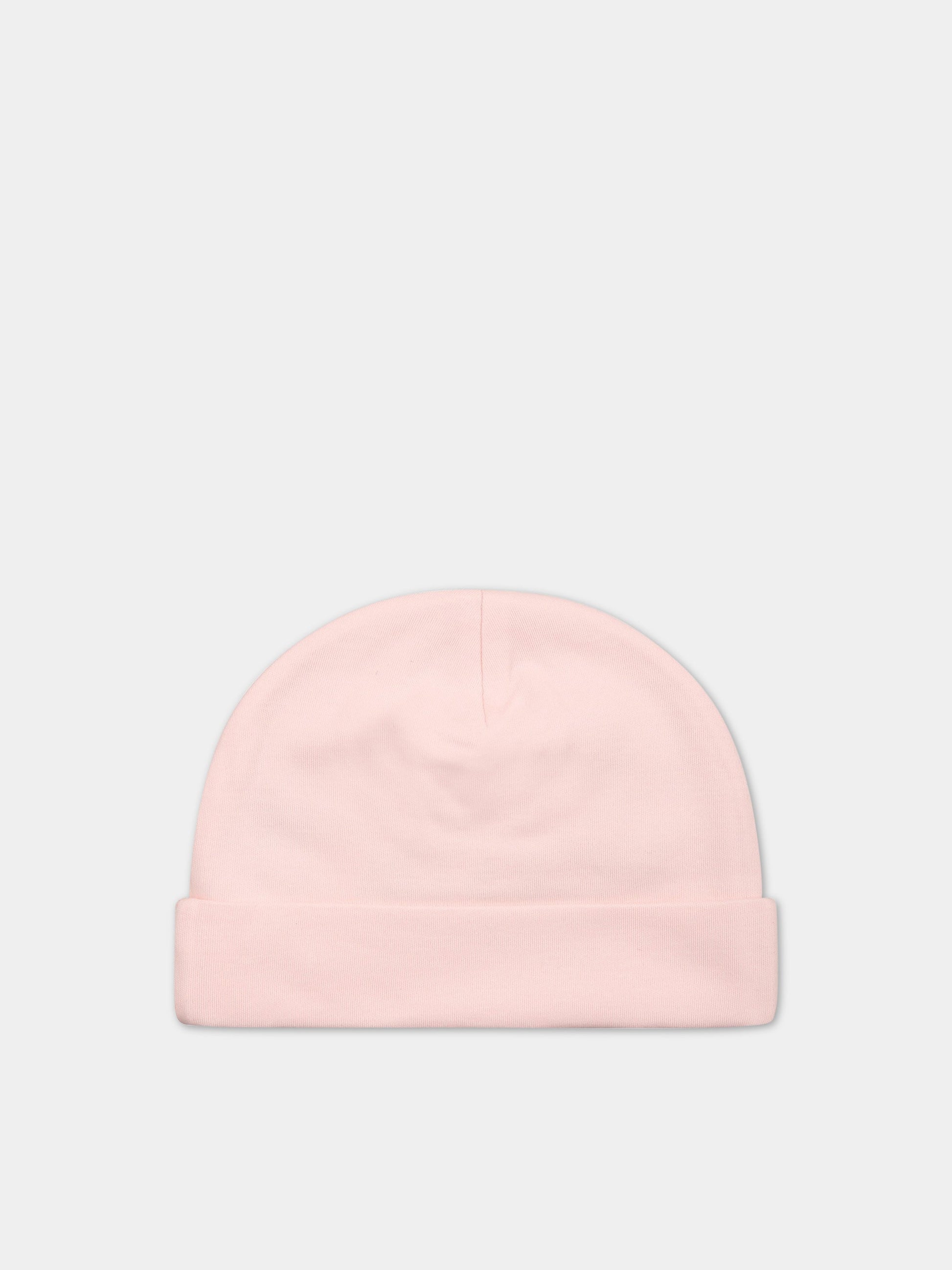 Cappello rosa per neonata con logo,Ermanno Scervino Junior,SNCP001C JE199 C001