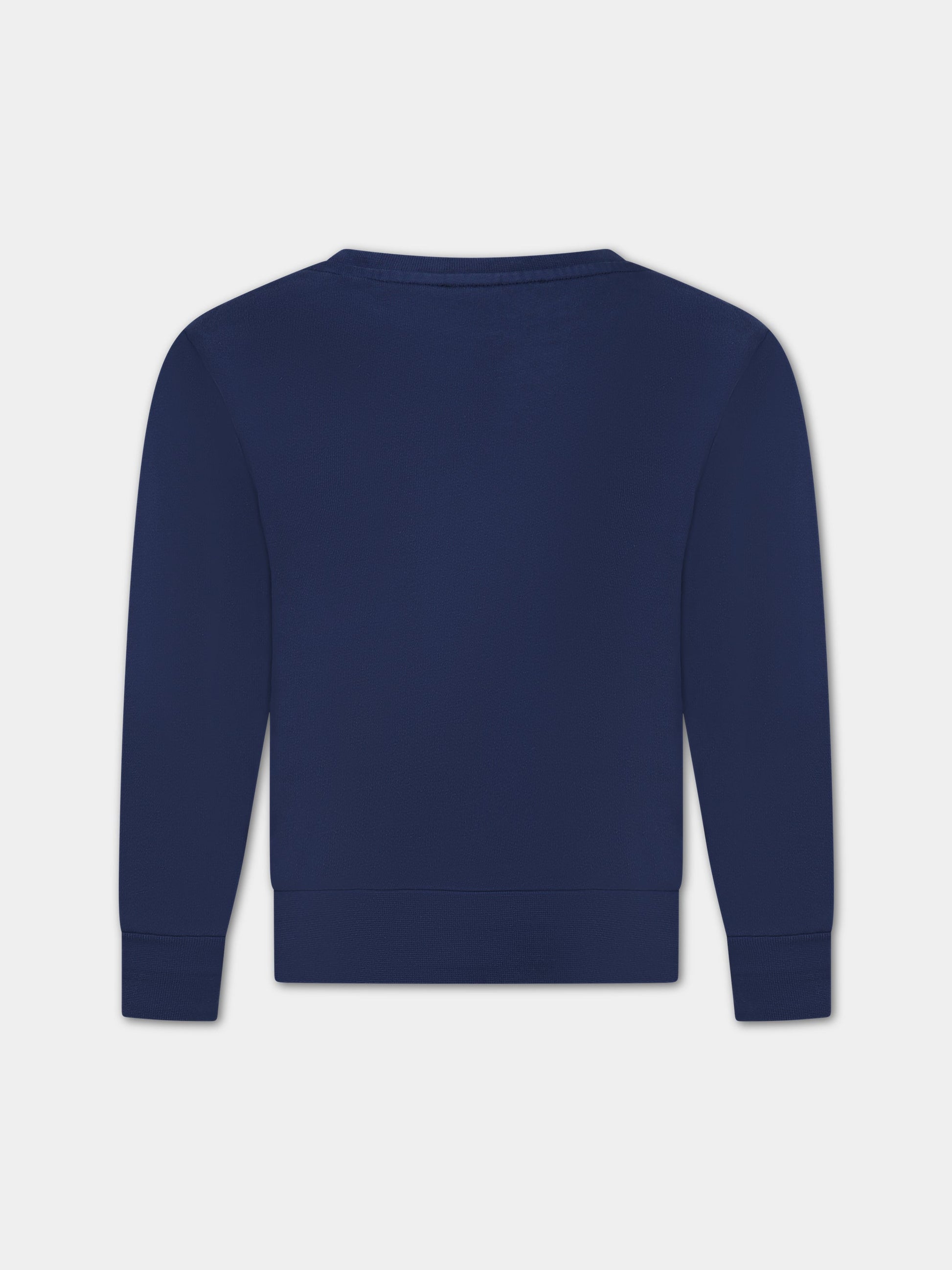 Felpa blu per bambini con logo,A.p.c.,COEZD E27806IAI