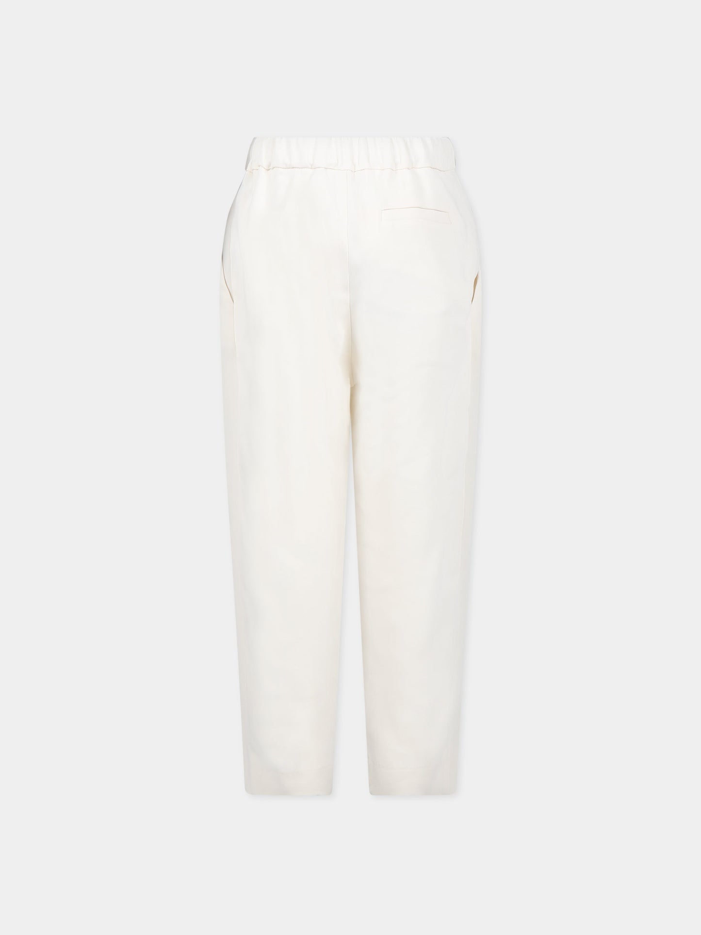 Pantaloni bianco per bambina,Douuod Kids,DS6R10 K0118 106