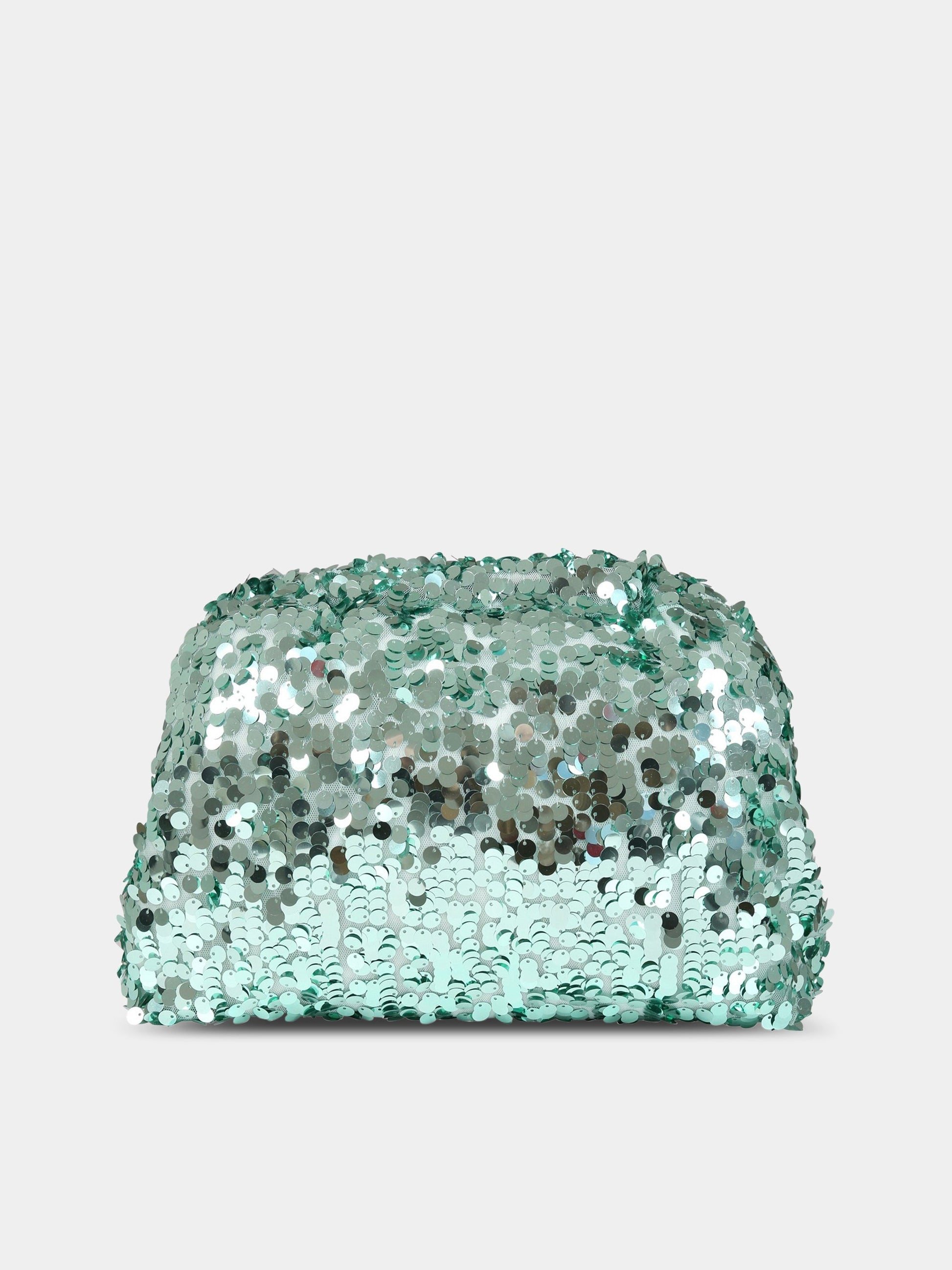 Borsa verde per bambina con paillettes,Douuod Kids,DS0A08 U0078 708