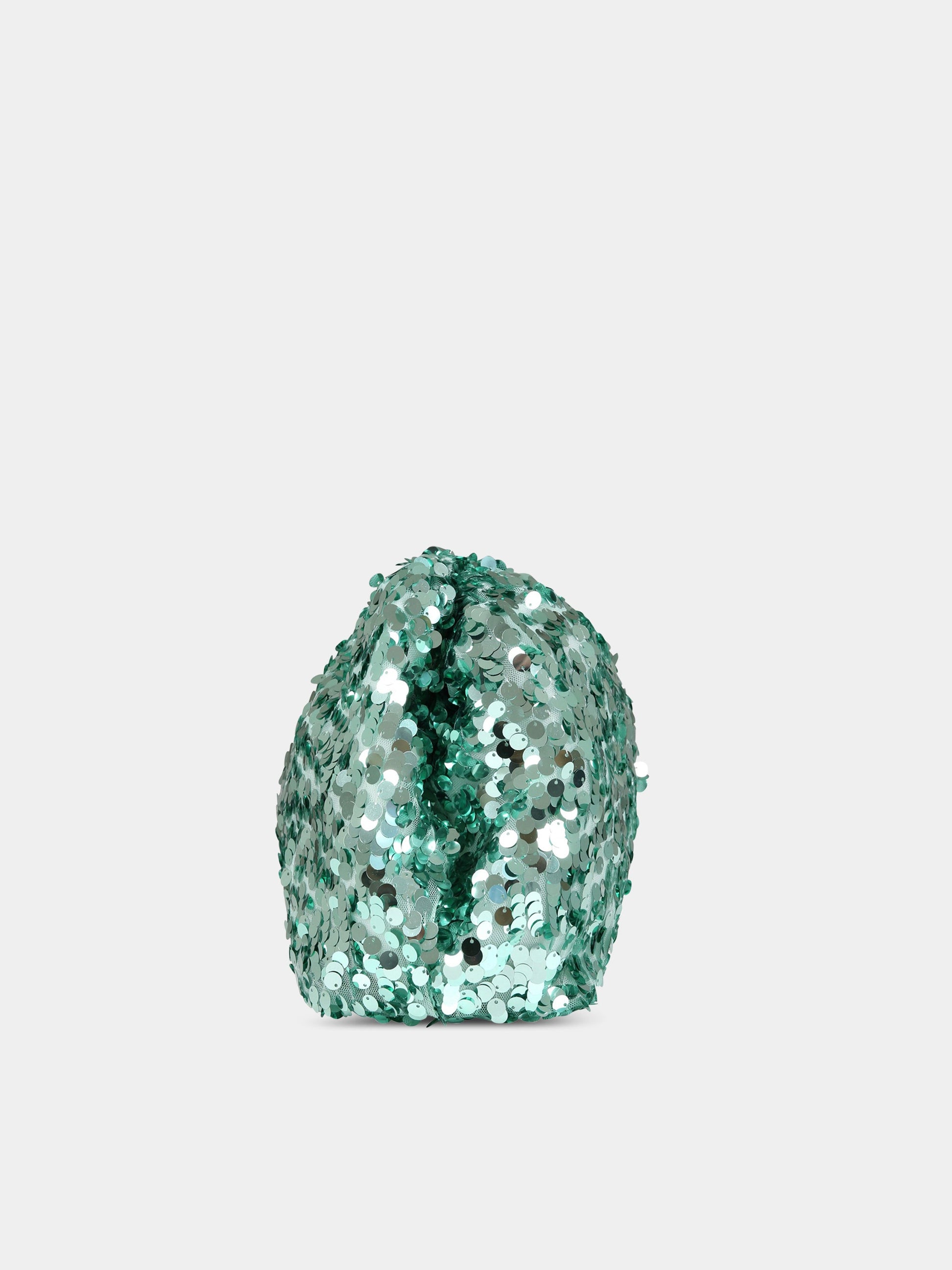 Borsa verde per bambina con paillettes,Douuod Kids,DS0A08 U0078 708