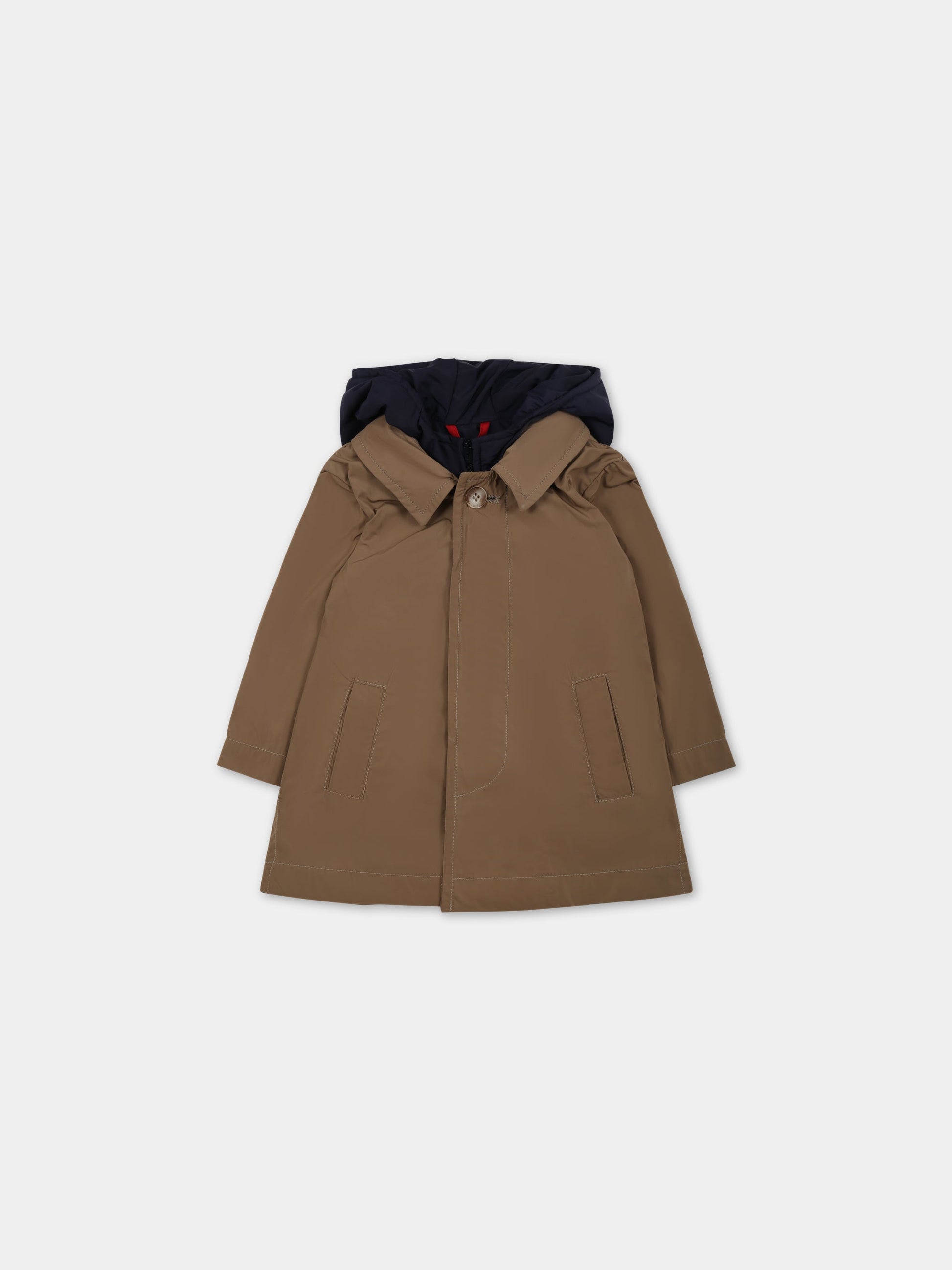 Cappotto beige per neonato,Fay Kids,FS2510 N0037 311BL