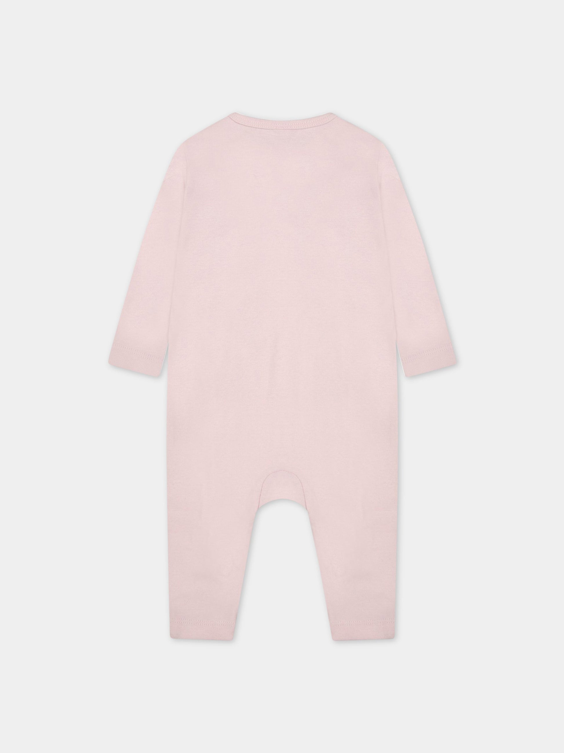 Set rosa per neonata con stampa,Stella Mccartney Kids,TSB009 Z1098 503MC