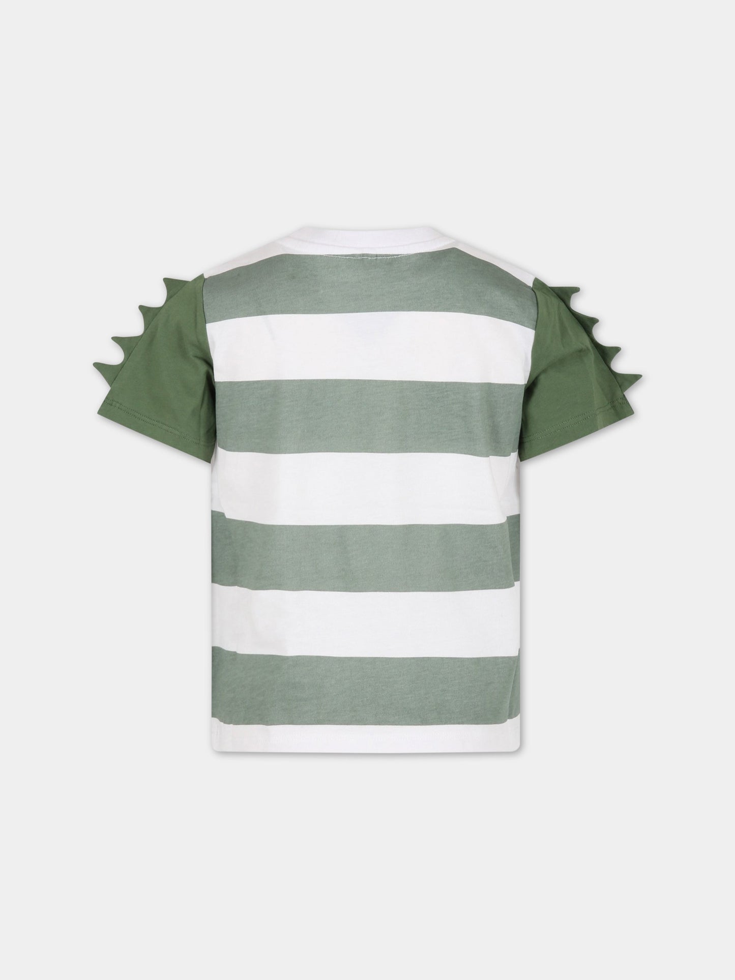 T-shirt multicolor per bambino con camaleonti,Stella Mccartney Kids,TS8R31 Z0973 100VE