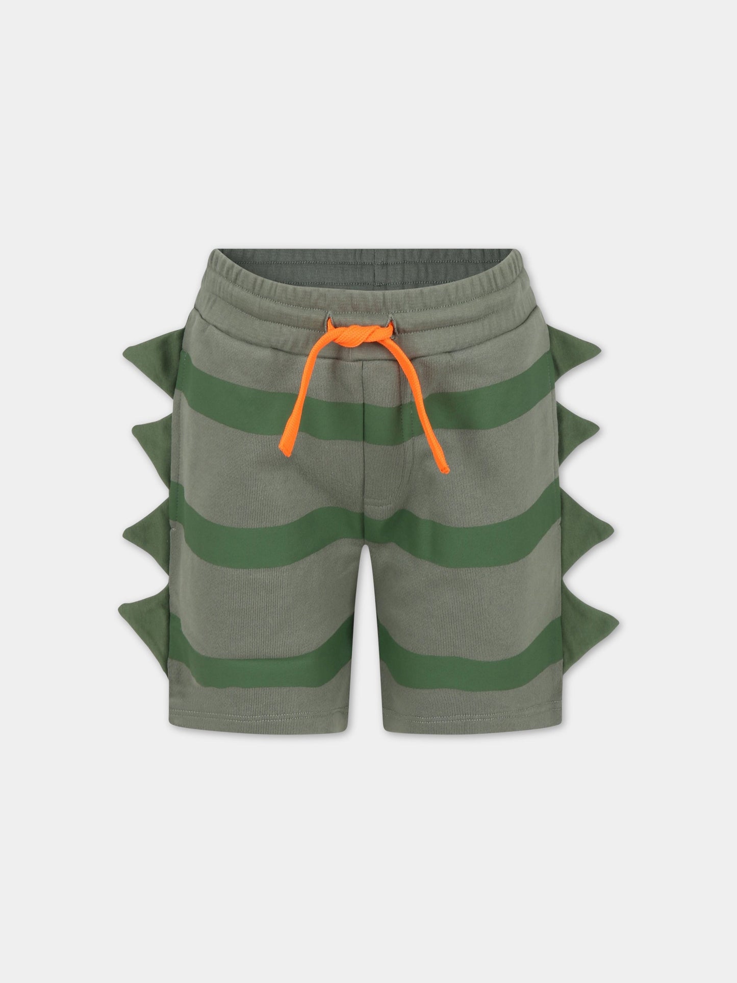 Shorts verdi per bambino con aculei,Stella Mccartney Kids,TS6P79 Z0972 718VE