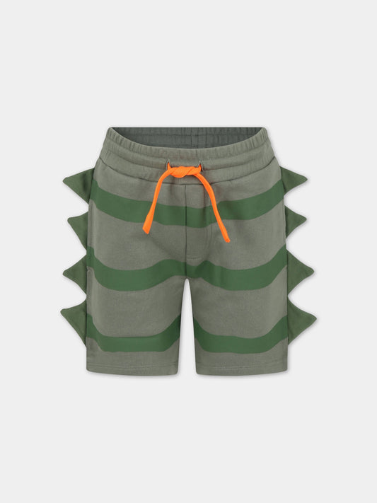 Shorts verdi per bambino con aculei,Stella Mccartney Kids,TS6P79 Z0972 718VE