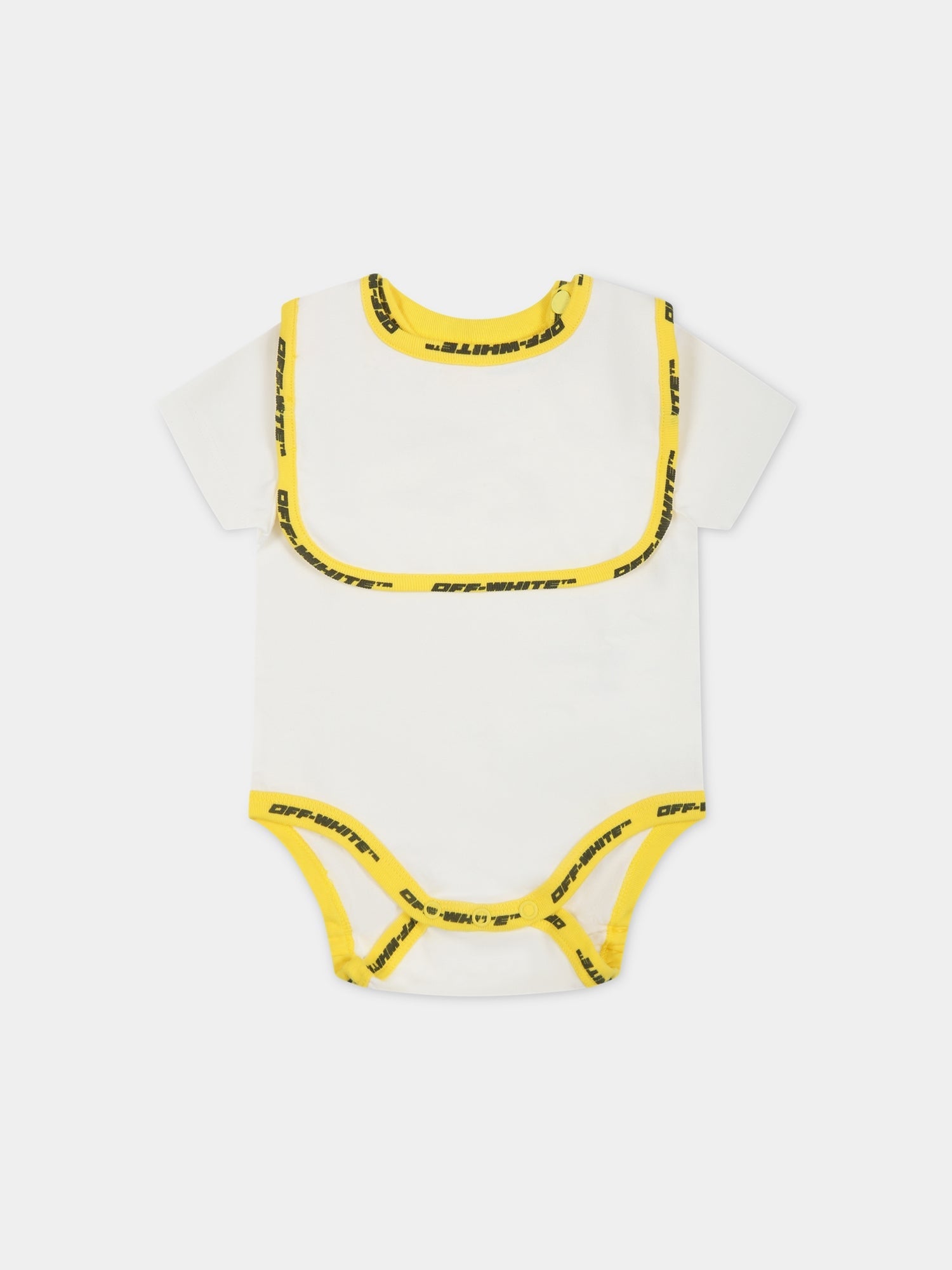 Set bianco per neonato con logo,Off White,OB2X005S23JER0010318