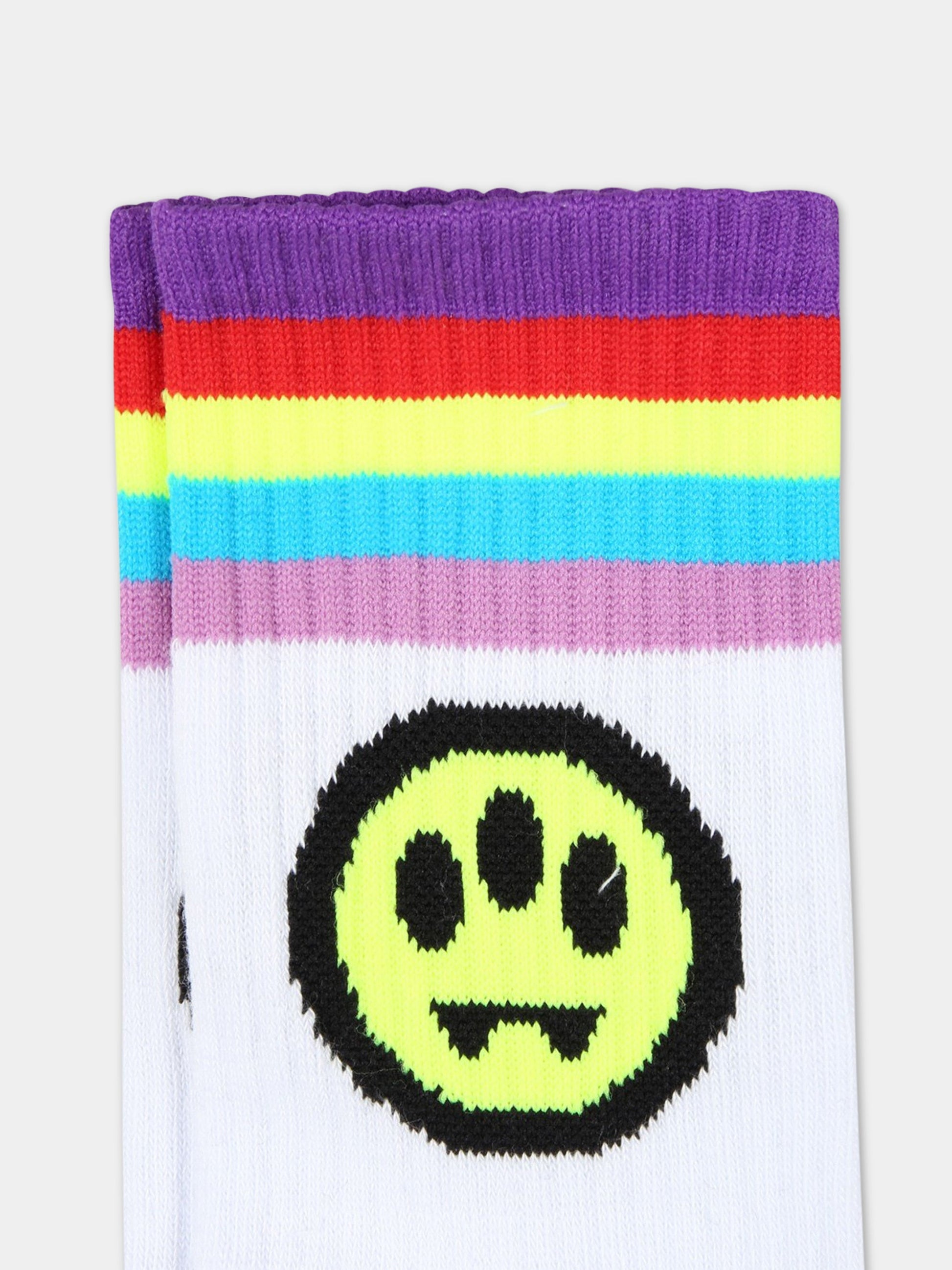 Calze bianche per bambino con logo,Barrow,032930 002