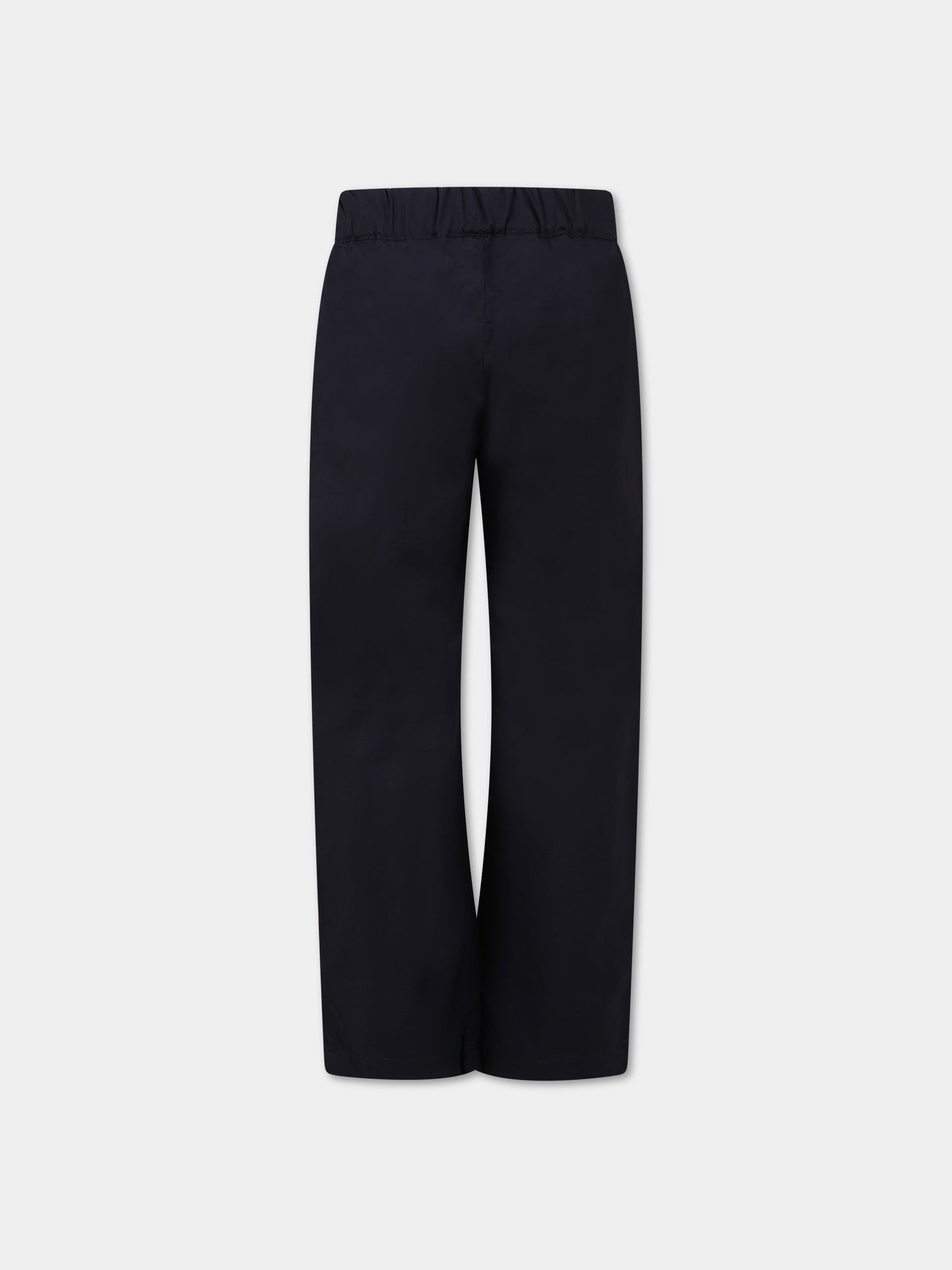 Pantaloni blu per bambino con logo e iconico aquilotto,Armani Junior,3R4PJ3 4N7IZ 0920