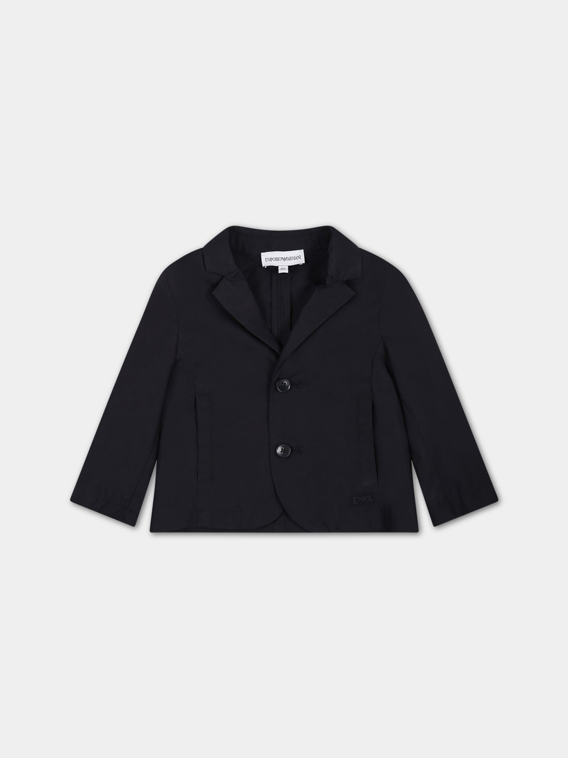 Giacca blu per bambino con logo,Armani Junior,3RHGJ5 4N7IZ 0920