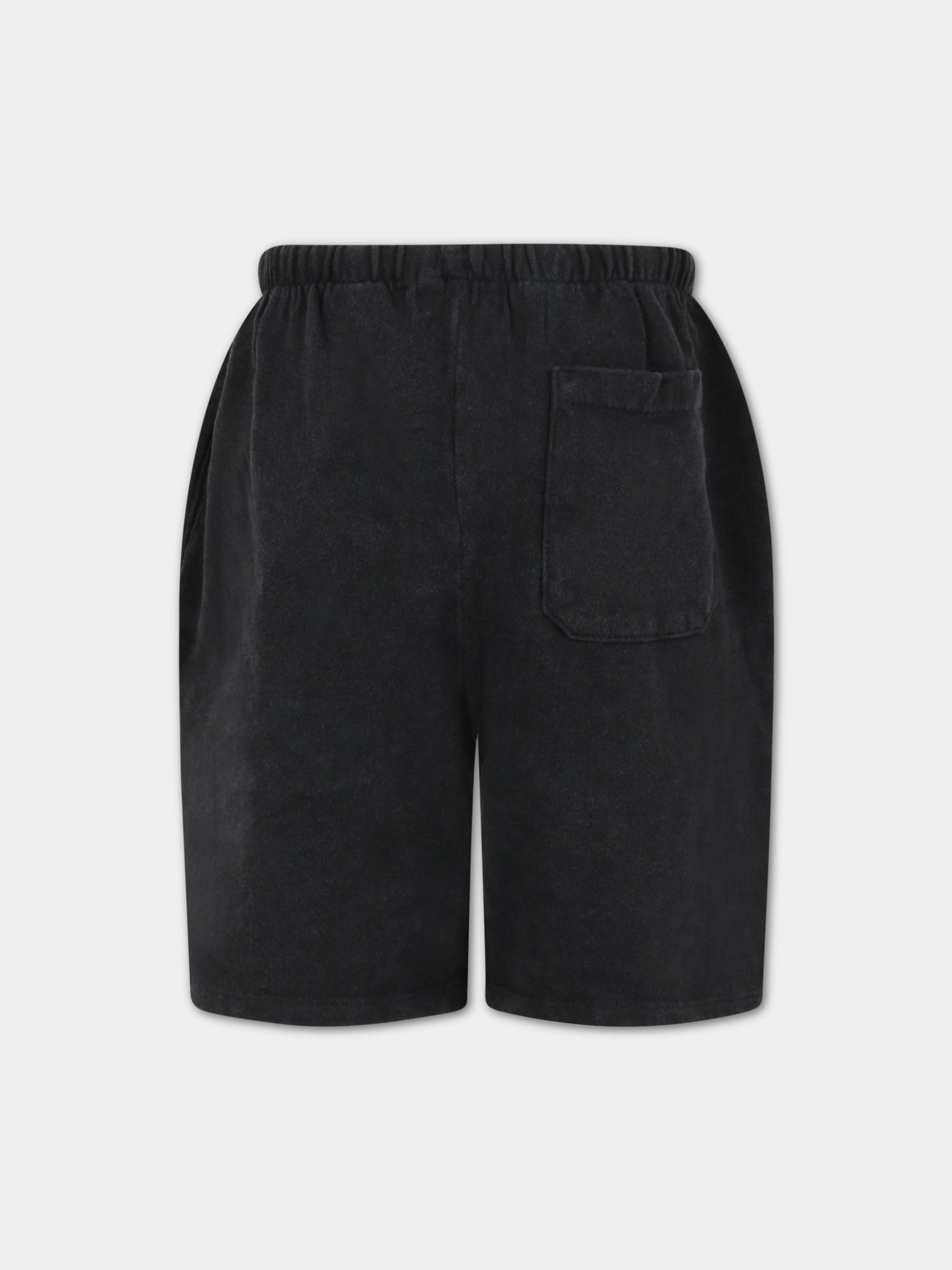 Shorts grigi per bambino con logo bianco,Bobo Choses,123AC069