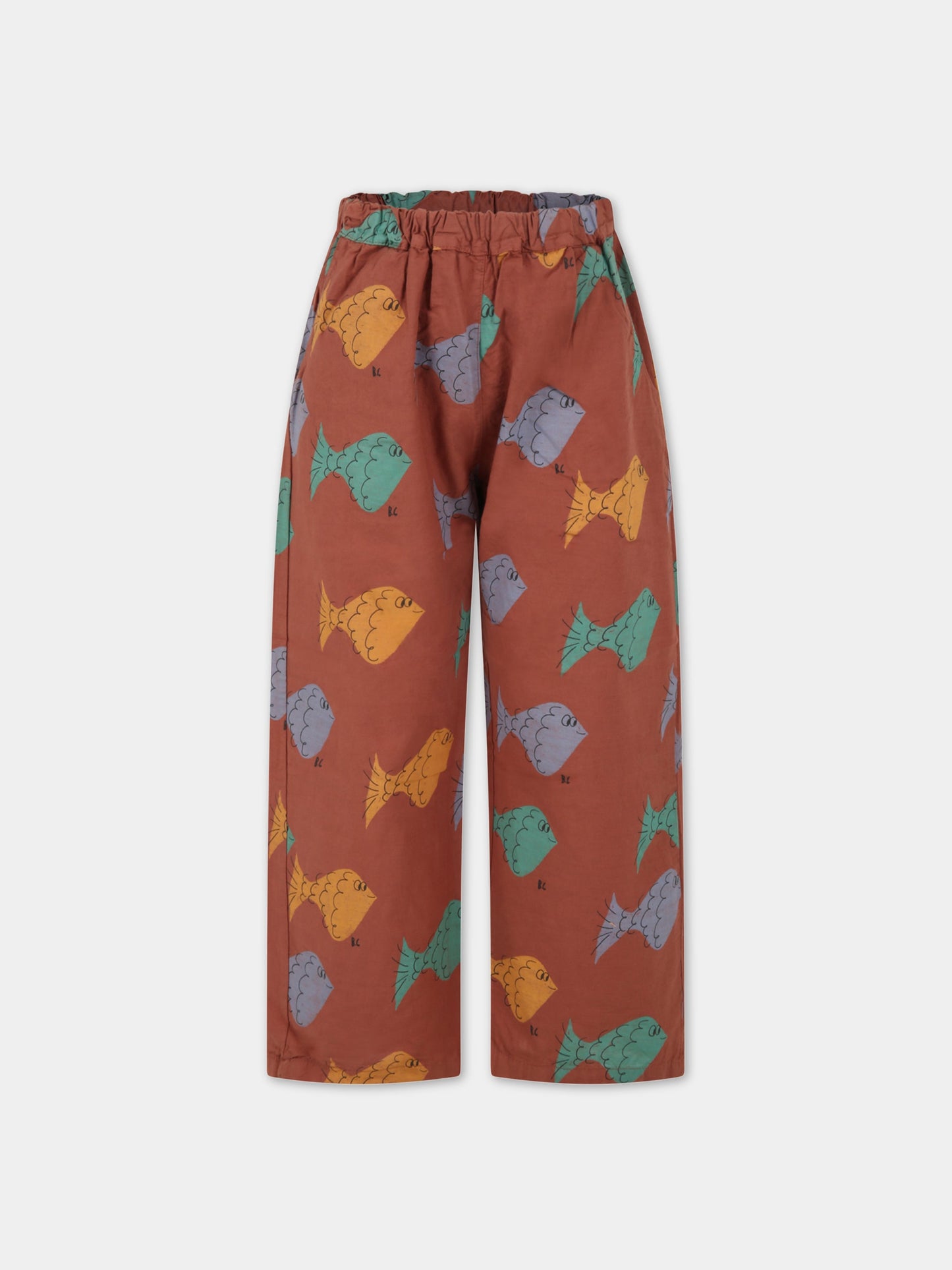 Pantaloni marroni per bambino con pesci,Bobo Choses,123AC093