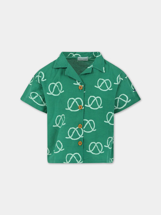 Camicia verde per bambino,Bobo Choses,123AC105