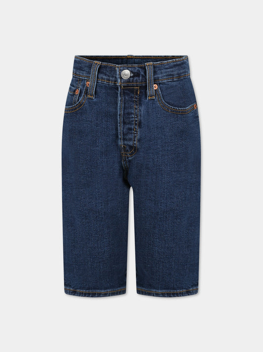 Shorts blu per bambino con logo,Levi's Kids,LK9EH877 9EH877 D5Z