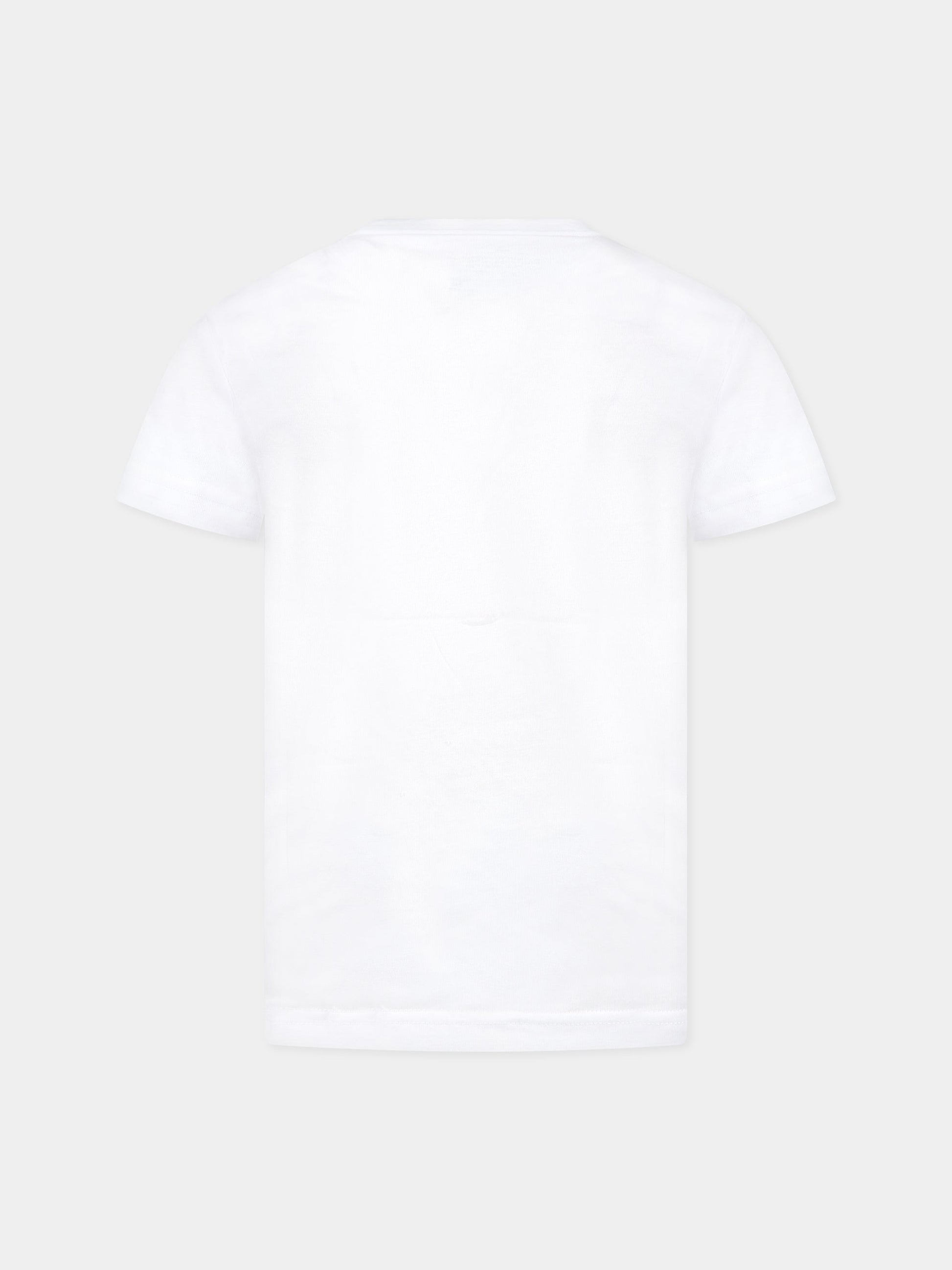 T-shirt bianca per bambina con stampa e logo,Levi's Kids,LK8EH882 8EH882 W1T