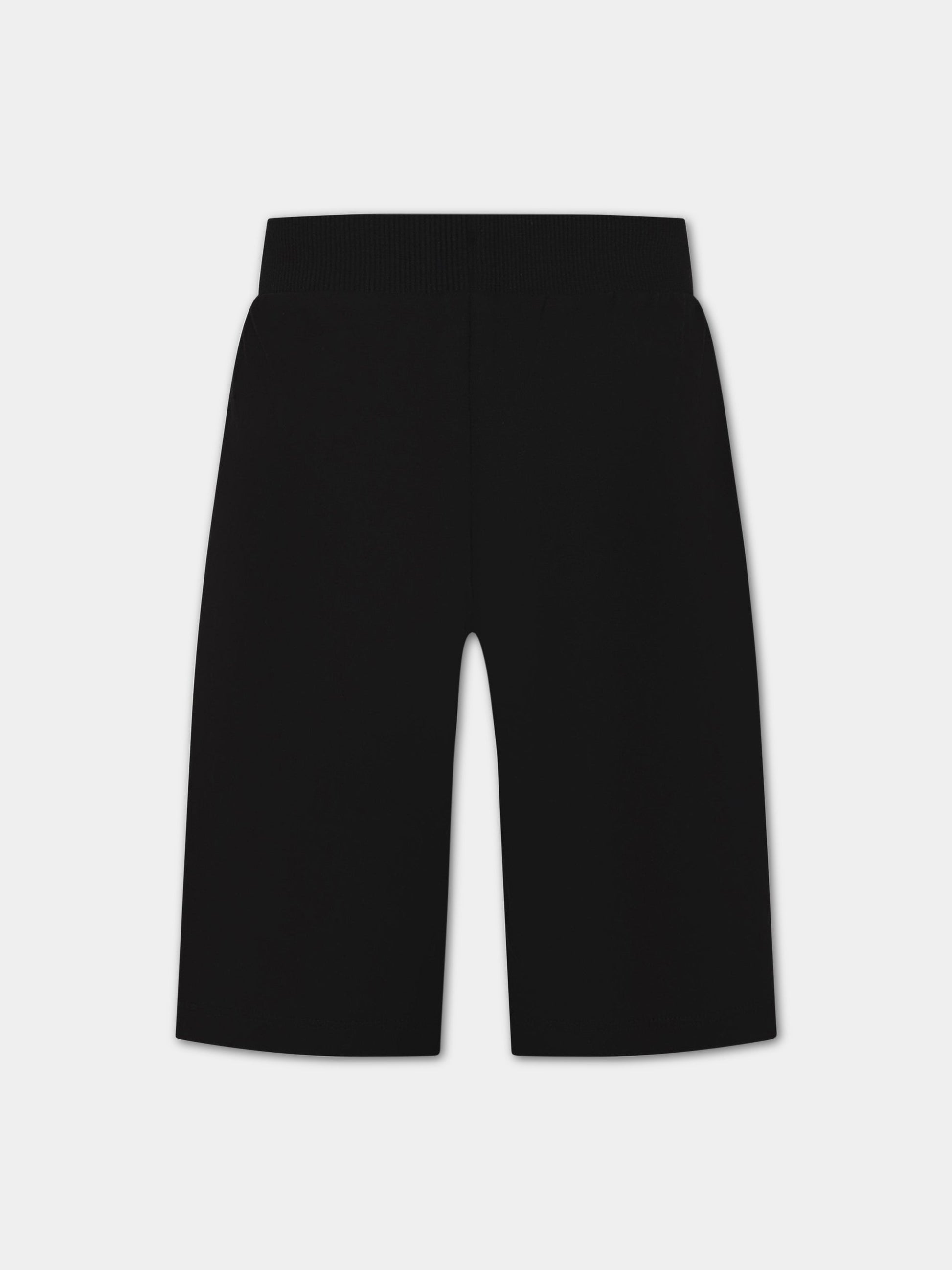 Shorts nero per bambino con logo,Moschino Kids,HPQ007 LDA27 60100