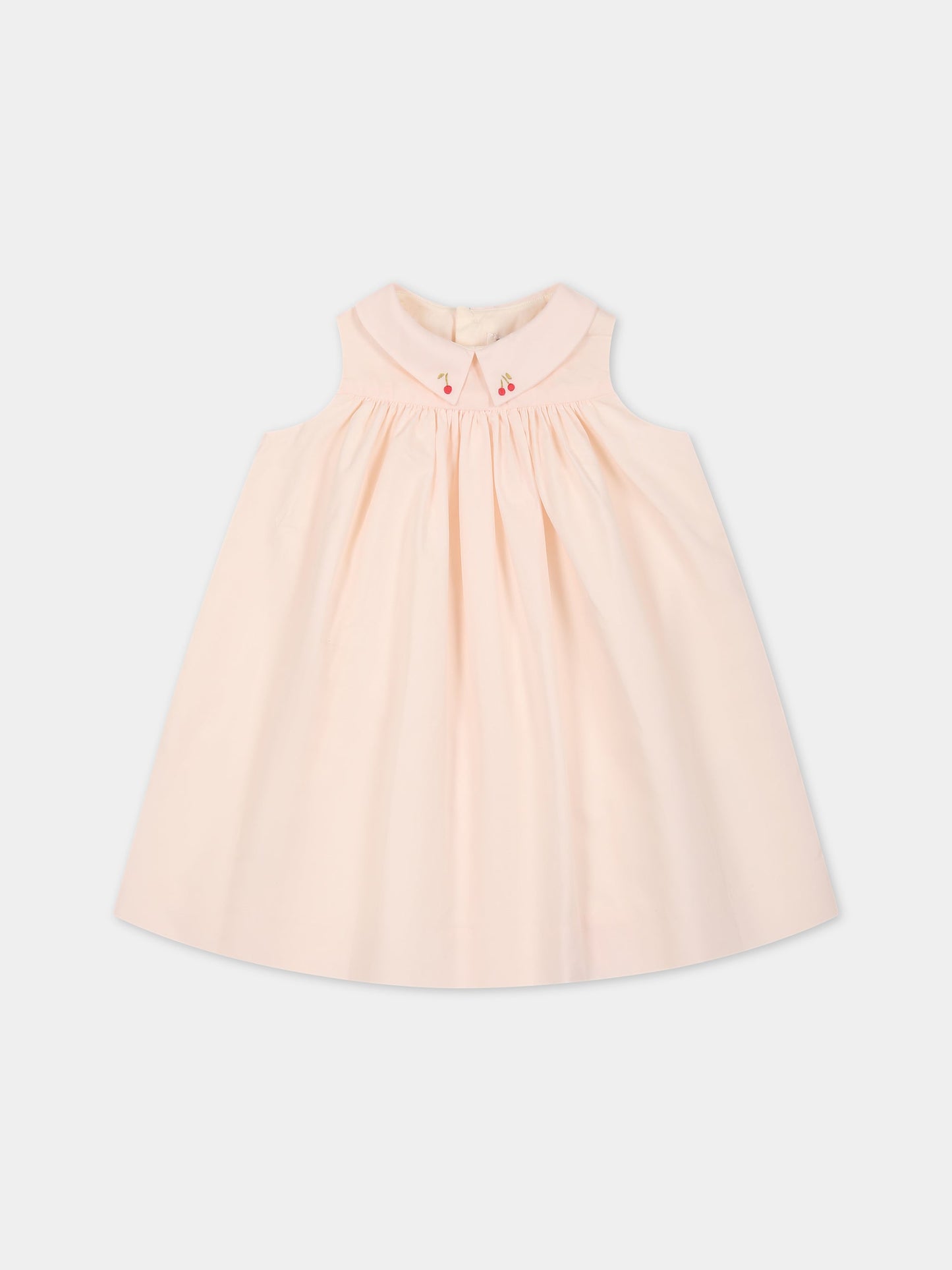 Vestito rosa per neonata con ciliegie,Bonpoint,S03XDRW00002 020