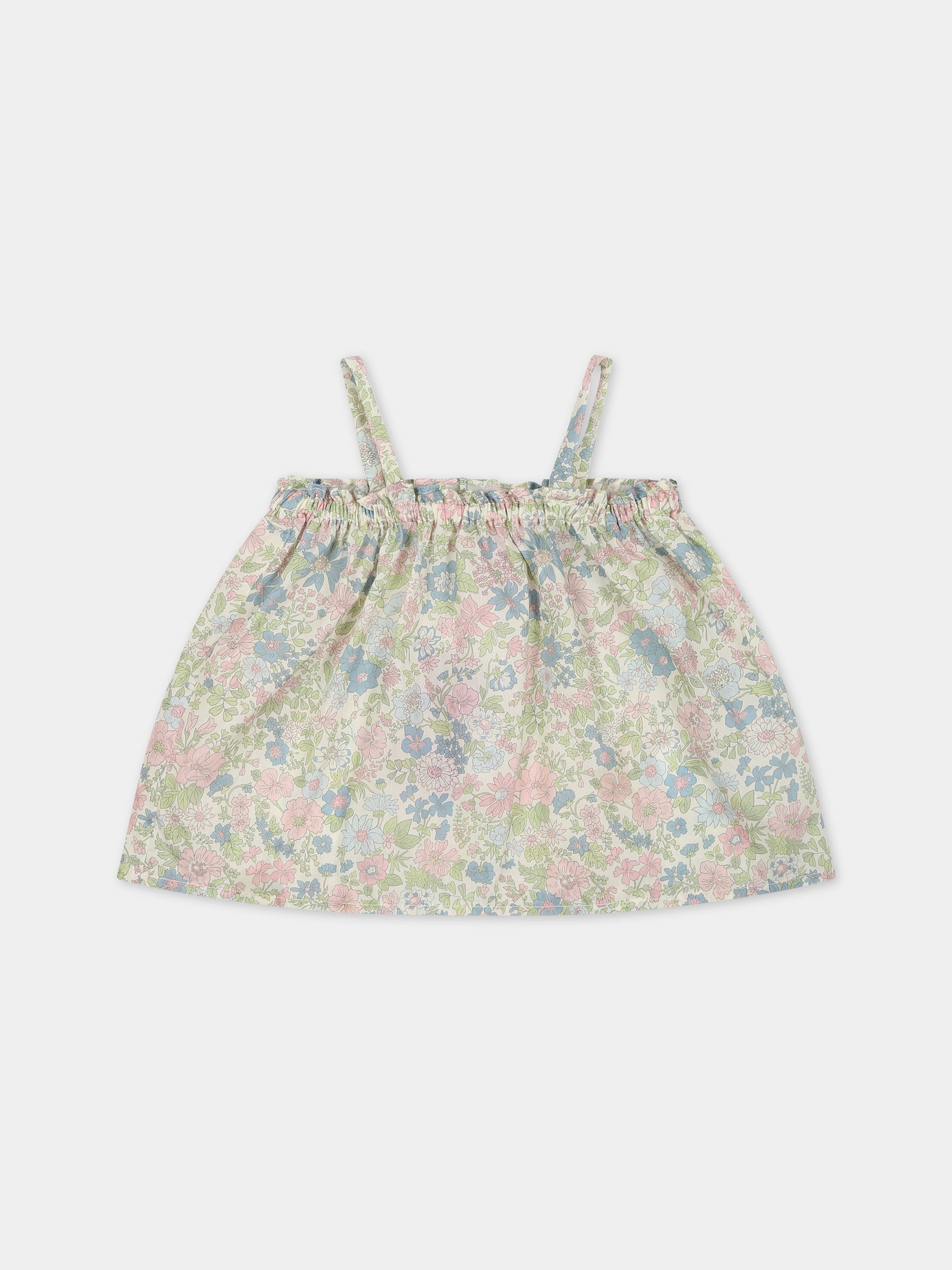 T-shirt multicolor per neonata con stampa fiori,Bonpoint,S03XBLW00104 520