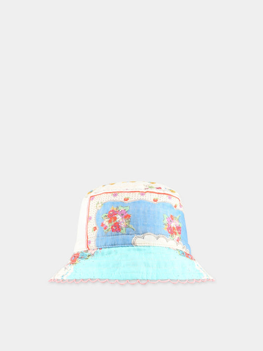 Cloche multicolor per bambina con stampa floreale,Zimmermann,1887RS23 PPAF