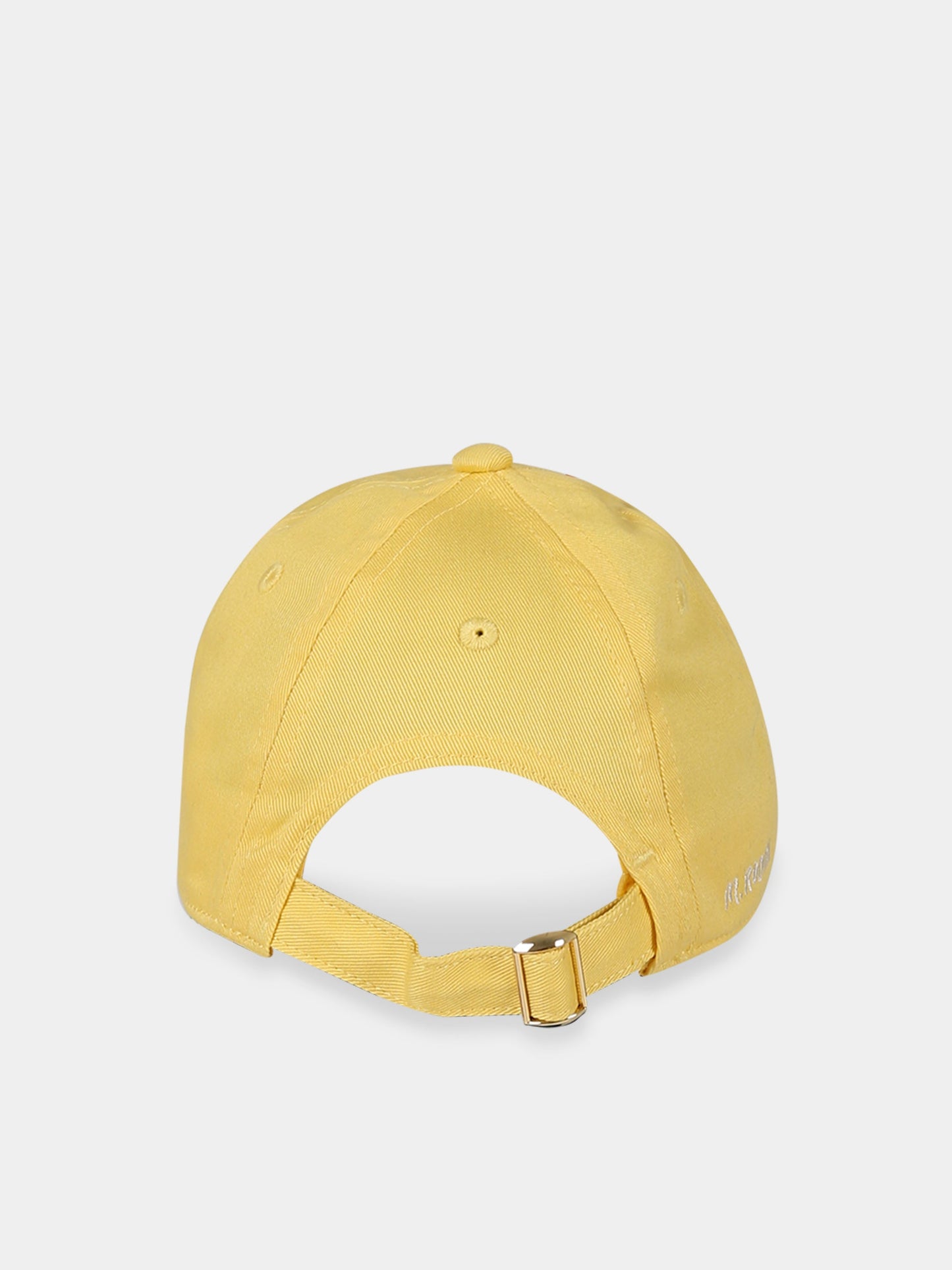 Cappello giallo per bambino con piccione ricamato e logo,Mini Rodini,2326510723