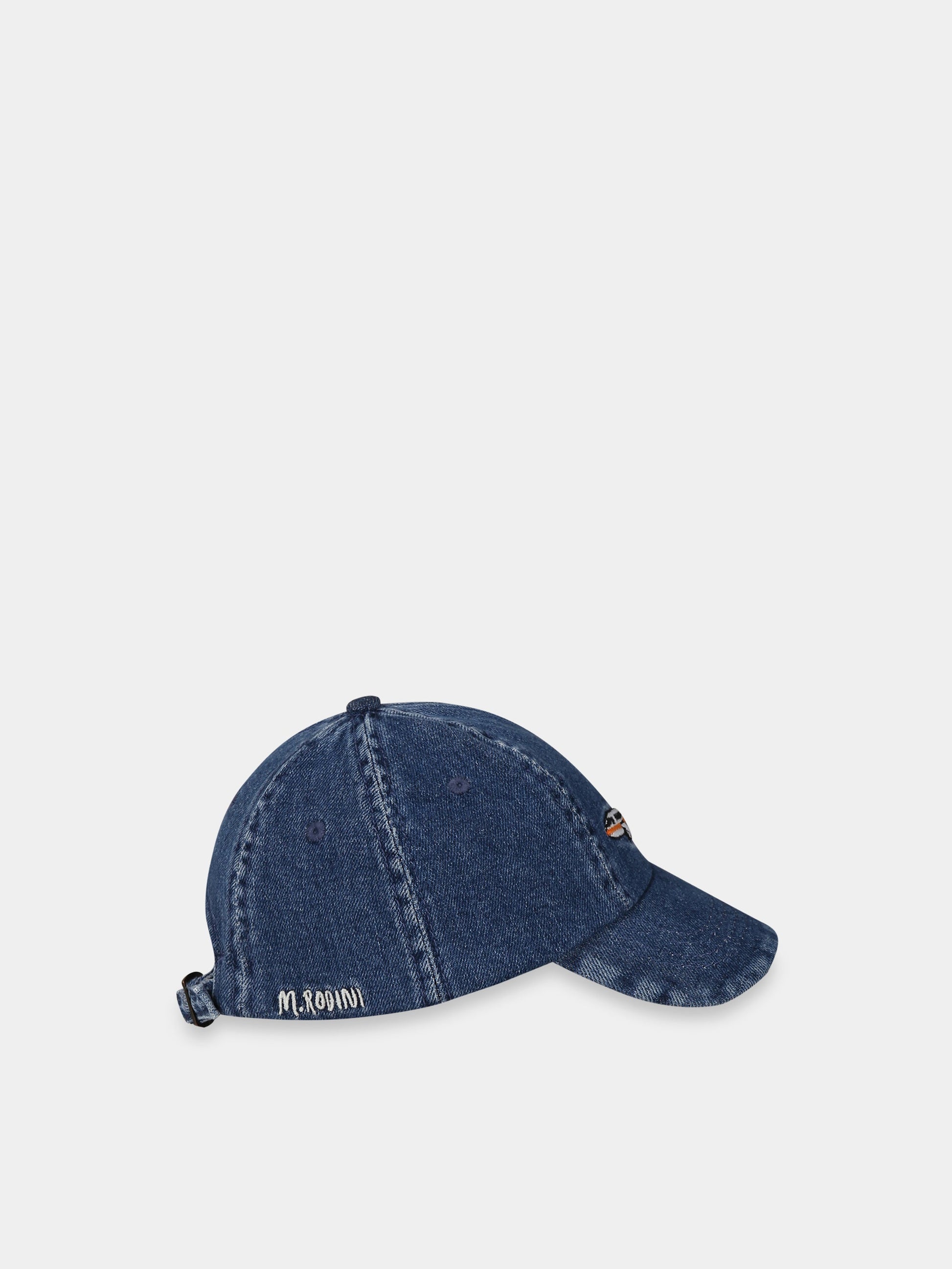 Cappello blu per bambino con aereo e logo,Mini Rodini,2326511160