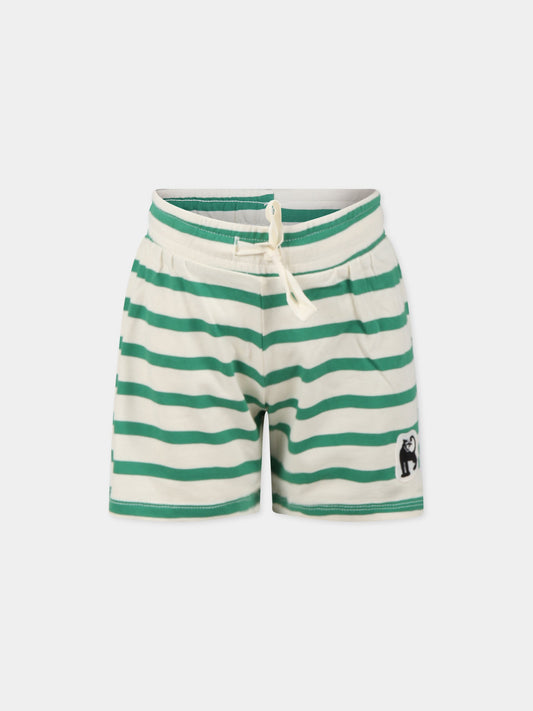 Shorts multicolor per bambino con patch,Mini Rodini,2323011175