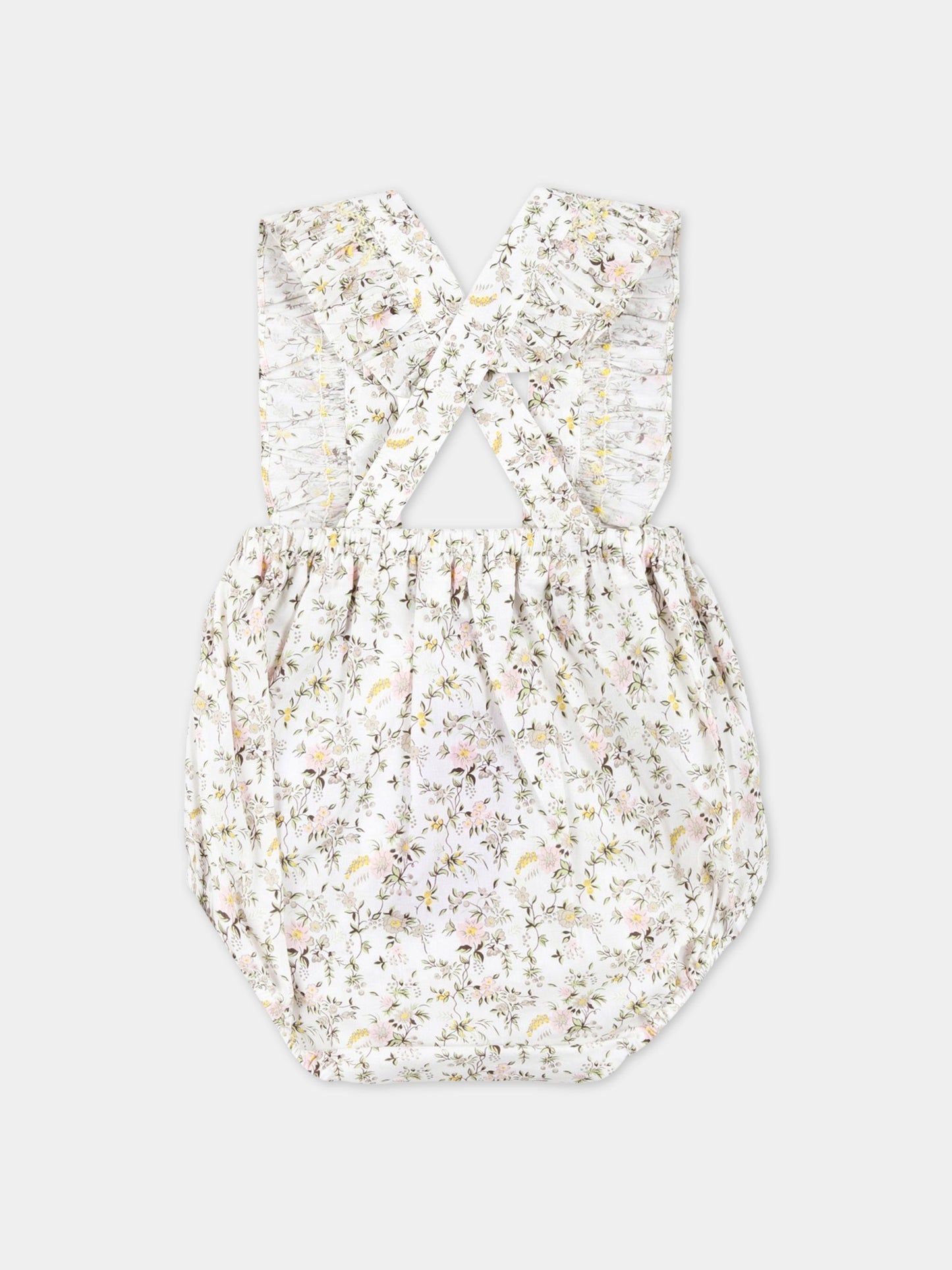 Salopette multicolor per neonata con stampa Liberty,Bonpoint,S03XBEW00001 502