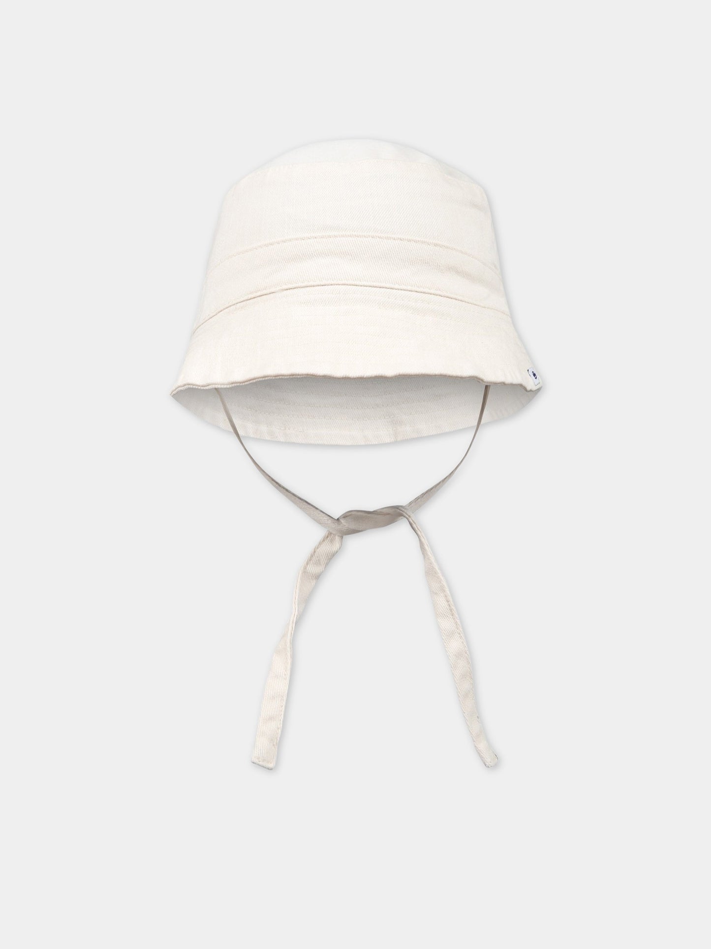 Cappello avorio per neonati con logo,Petit Bateau,A06RG AVALANCHE