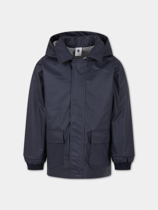 Impermeabile blu per bambini,Petit Bateau,A03IC SMOKING