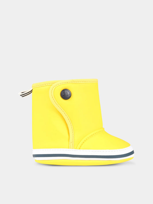 Stivali gialli per neonati,Petit Bateau,A076N JAUNE