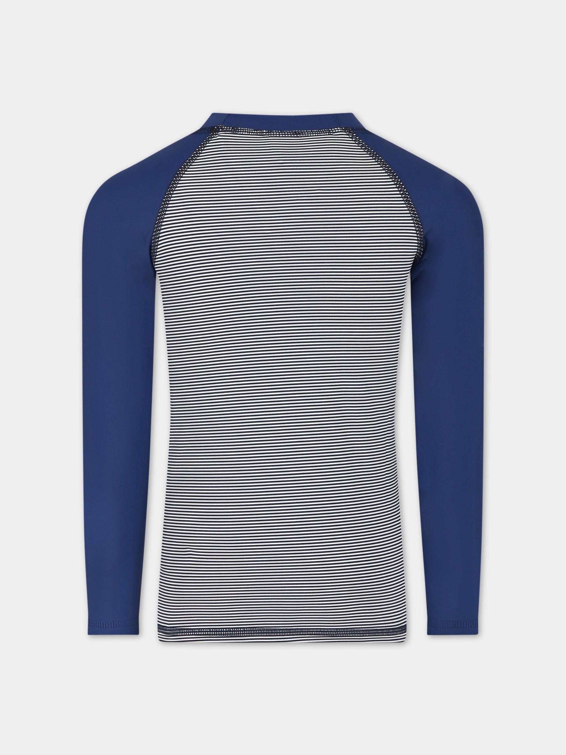 T-shirt multicolor per bambino con logo,Petit Bateau,A06Q0 MEDIEVAL/MARSHMALLOW