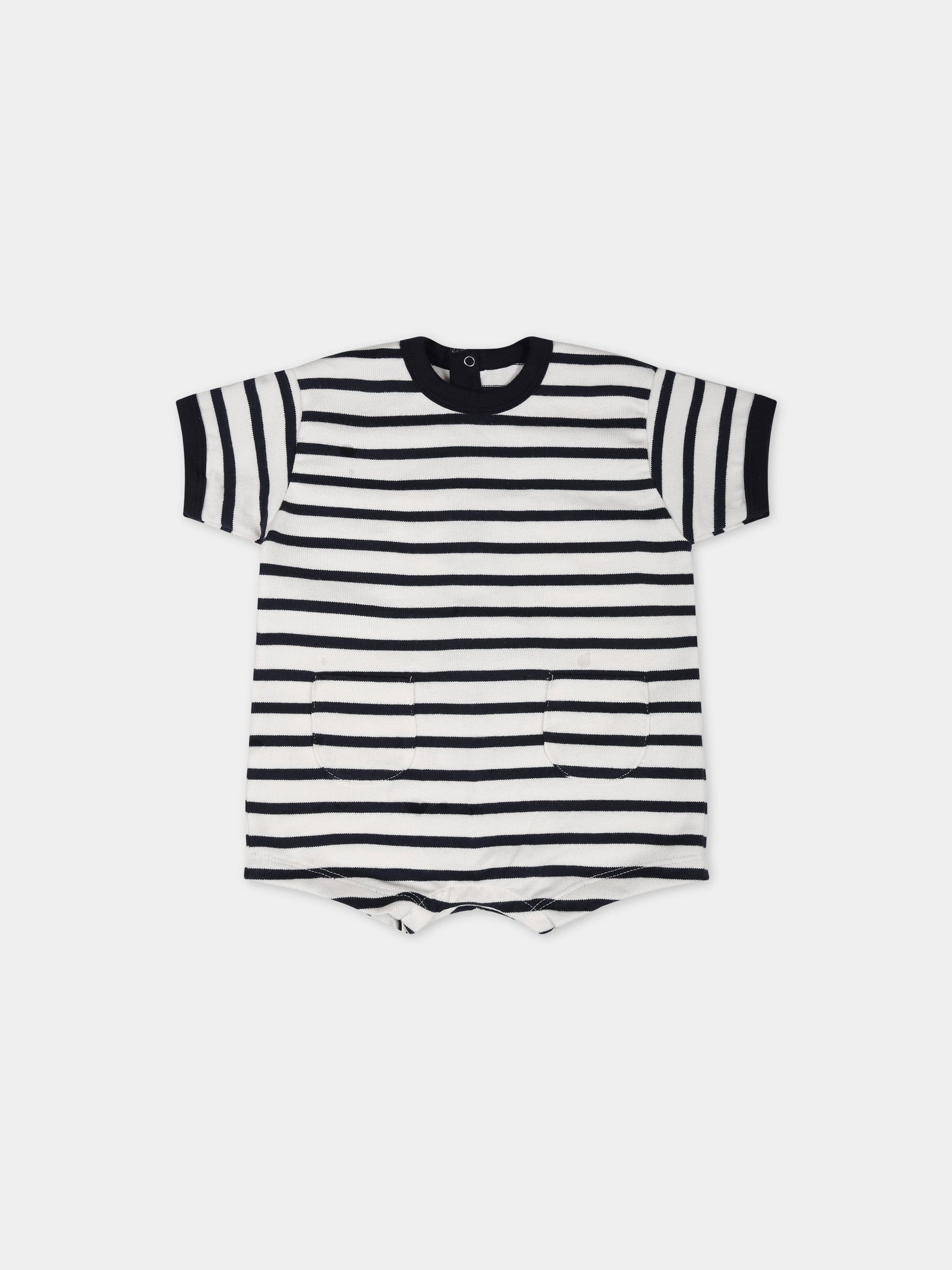 Pagliaccetto multicolor per neonato,Petit Bateau,A07AL MARSHMALLOW/SMOKING