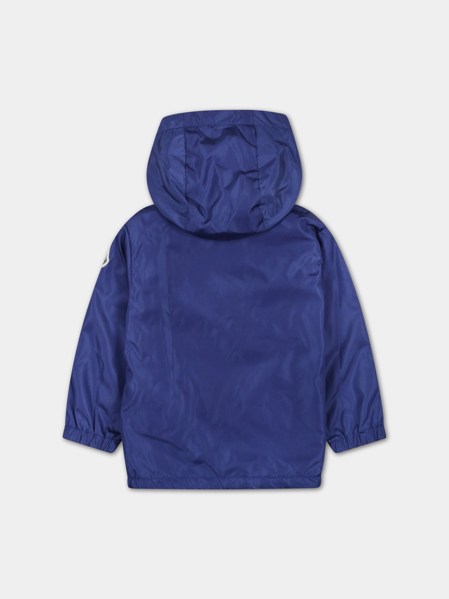 Giacca  Erdvile  blu a vento per neonato con logo e patch,Moncler Kids,951 1A00012 539ZD 750