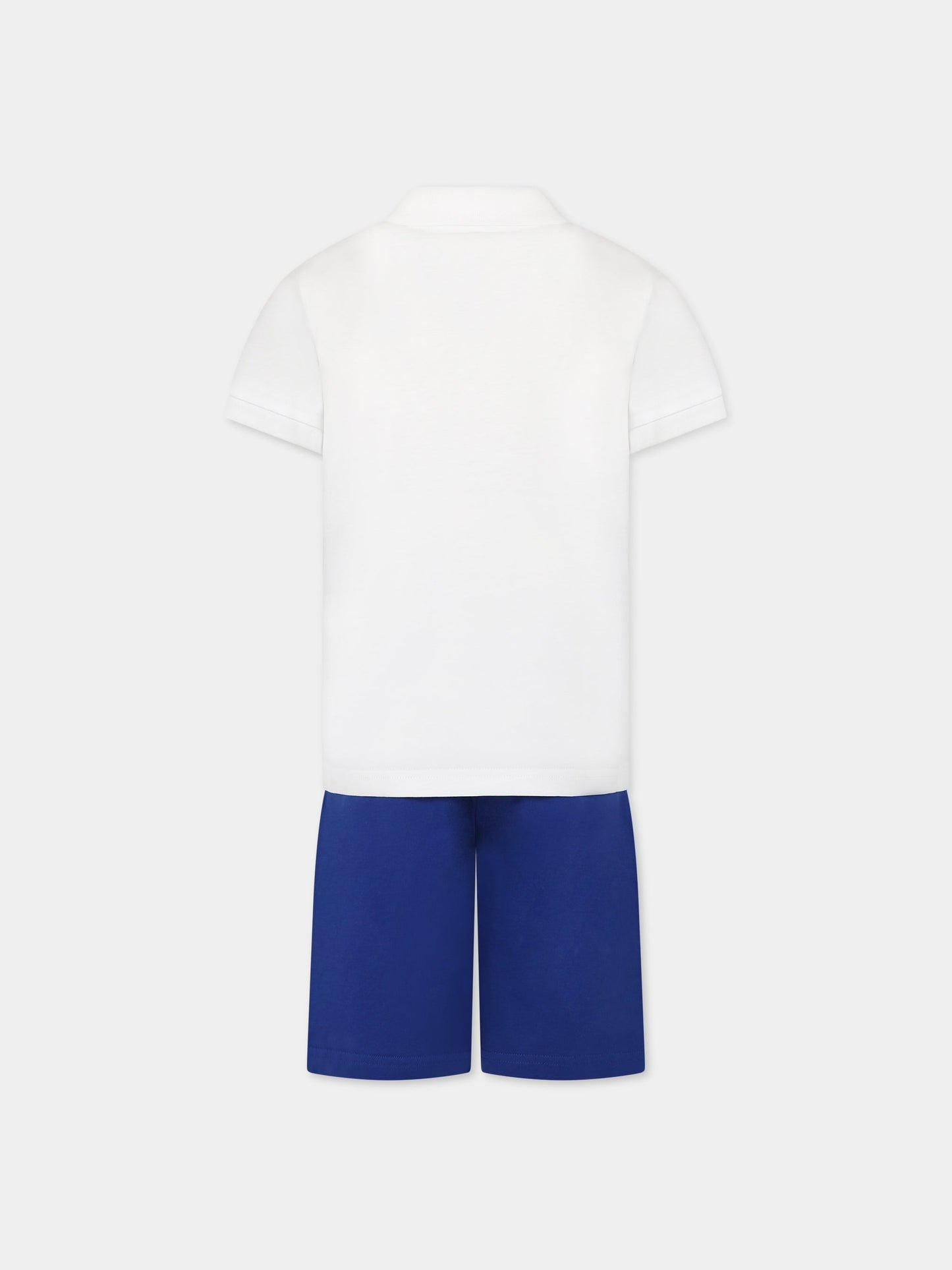 Completo multicolor per bambino con logo e dettagli blu e rosso,Moncler Kids,954 8M00023 83907 002