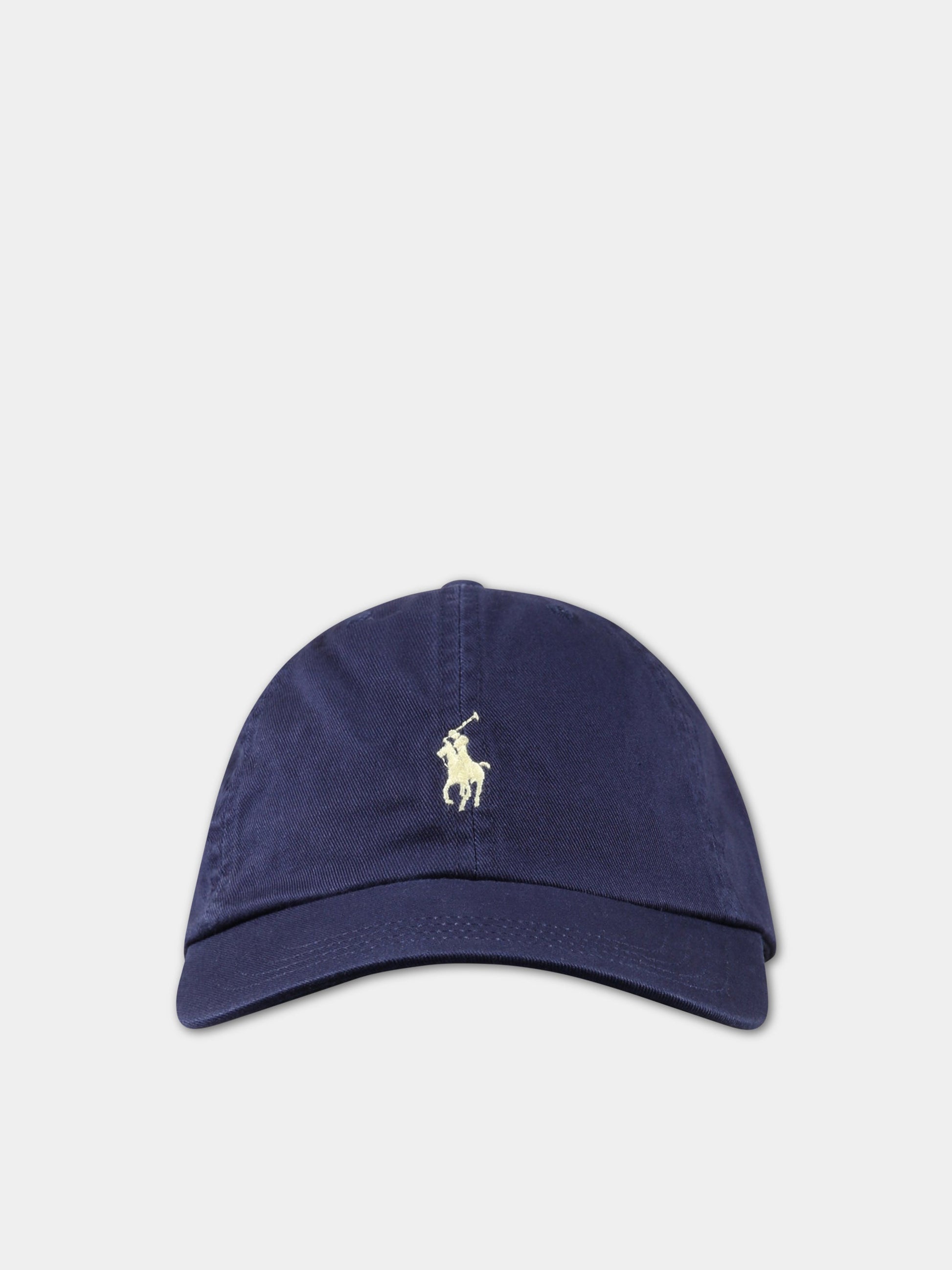 Cappello blu per bambini con logo,Ralph Lauren Kids,552489004