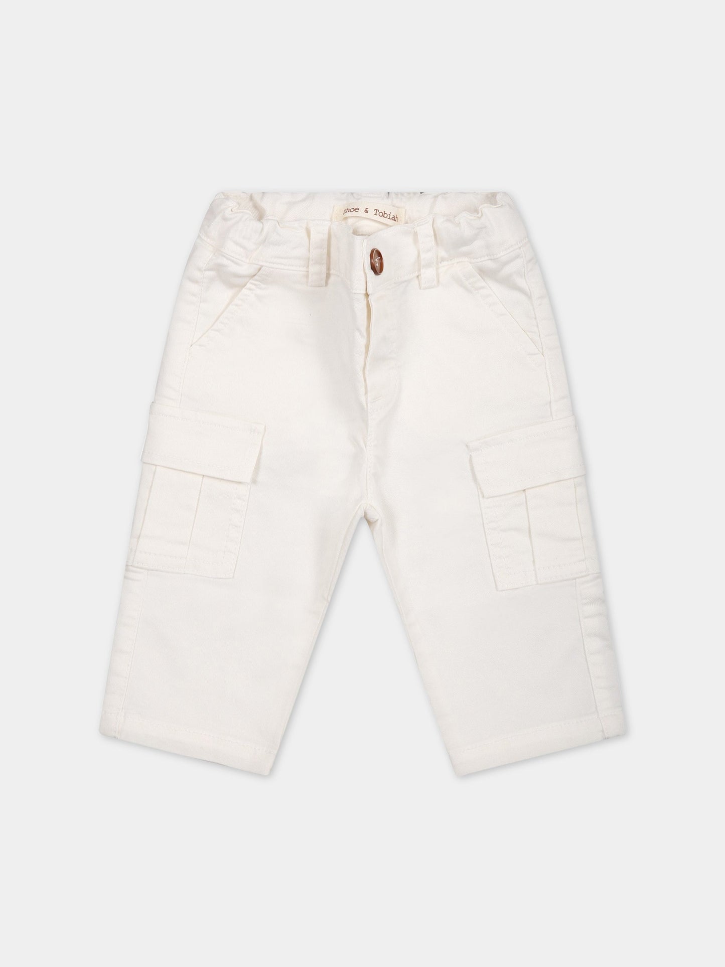 Pantaloni casual bianco per neonato,Zhoe & Tobiah,JPS8 1