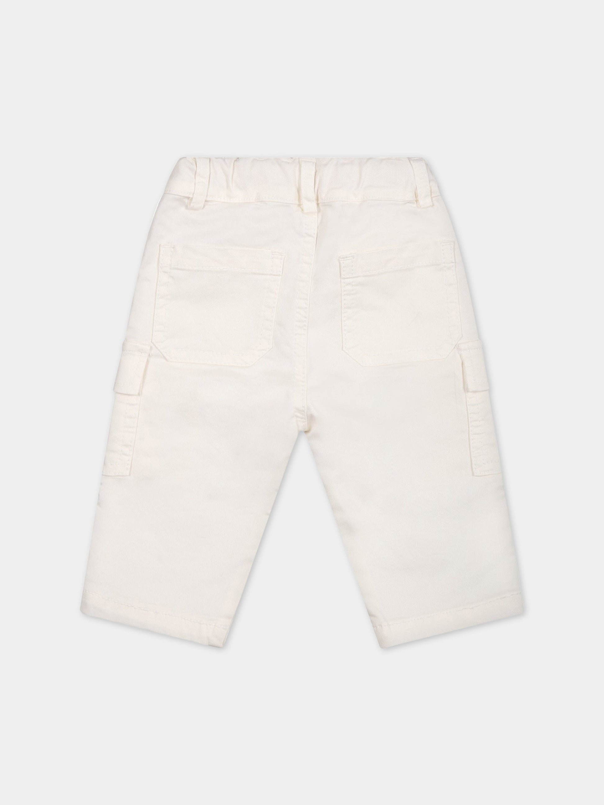 Pantaloni casual bianco per neonato,Zhoe & Tobiah,JPS8 1