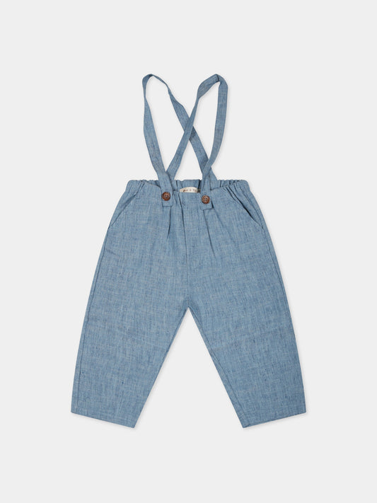 Salopette azzurra per neonato,Zhoe & Tobiah,CLD3 352