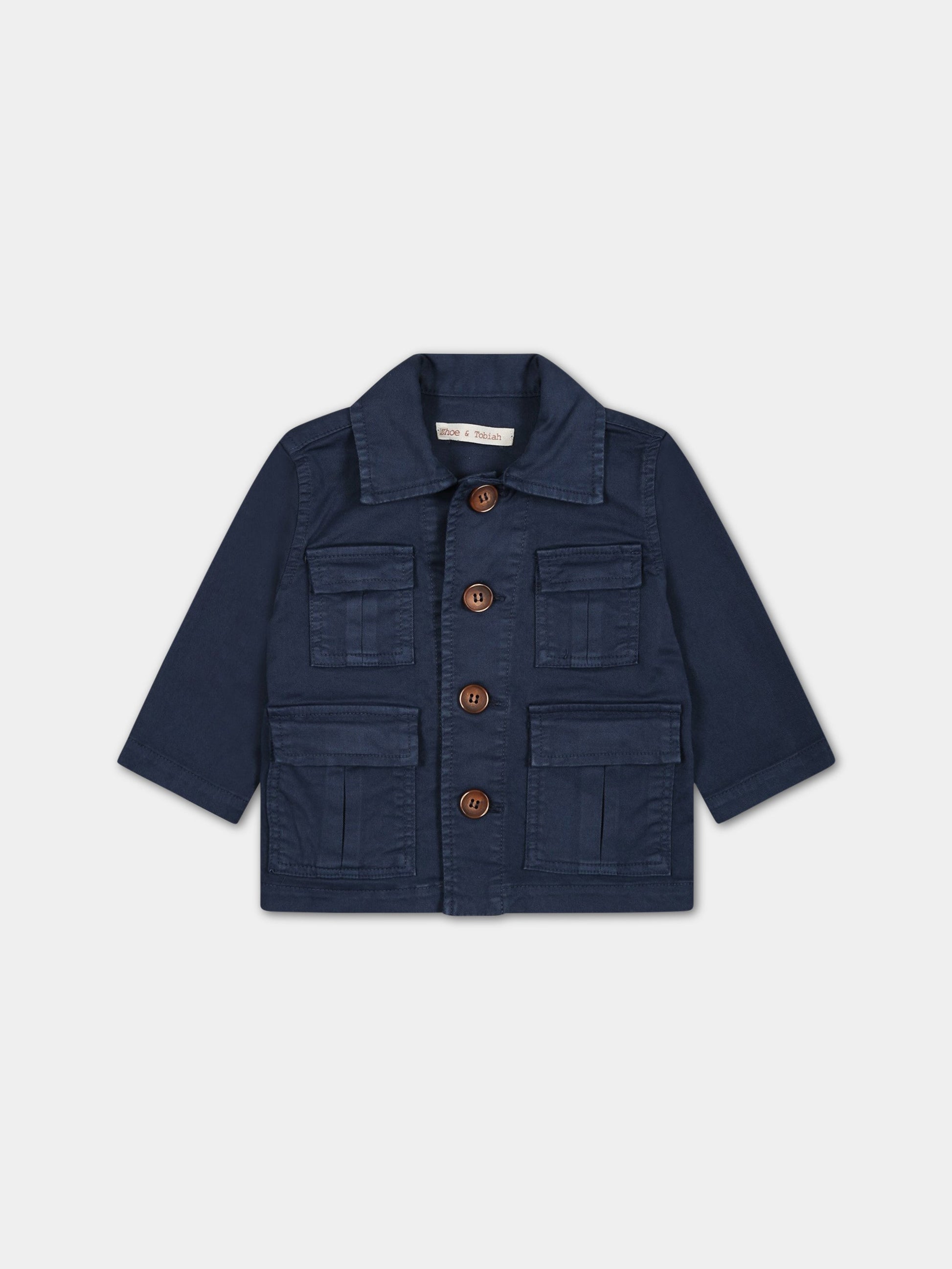 Giubbotto blu per neonato,Zhoe & Tobiah,JPS12 11