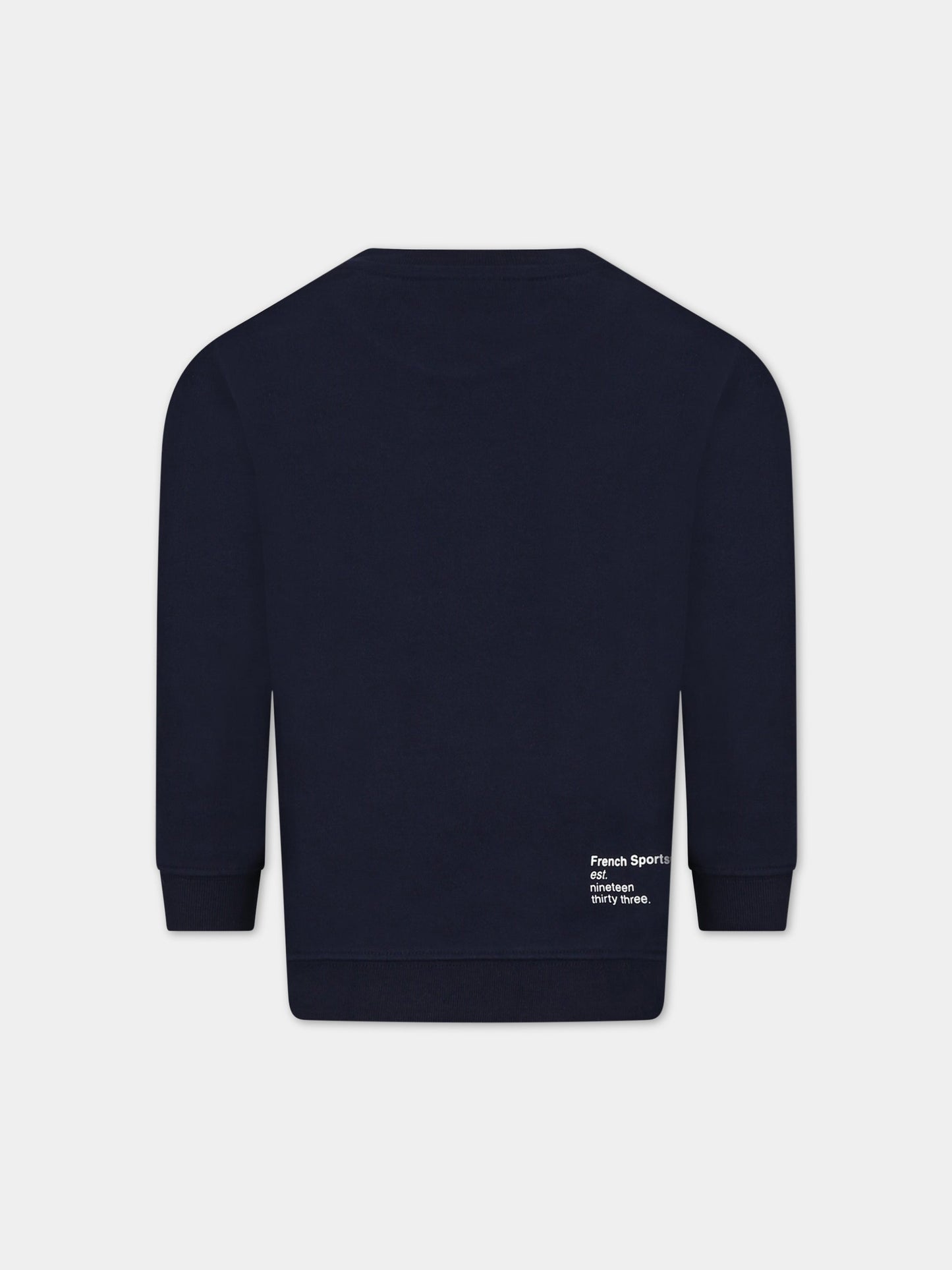 Felpa blu per bambino con iconico logo,Lacoste,SJ0644 166