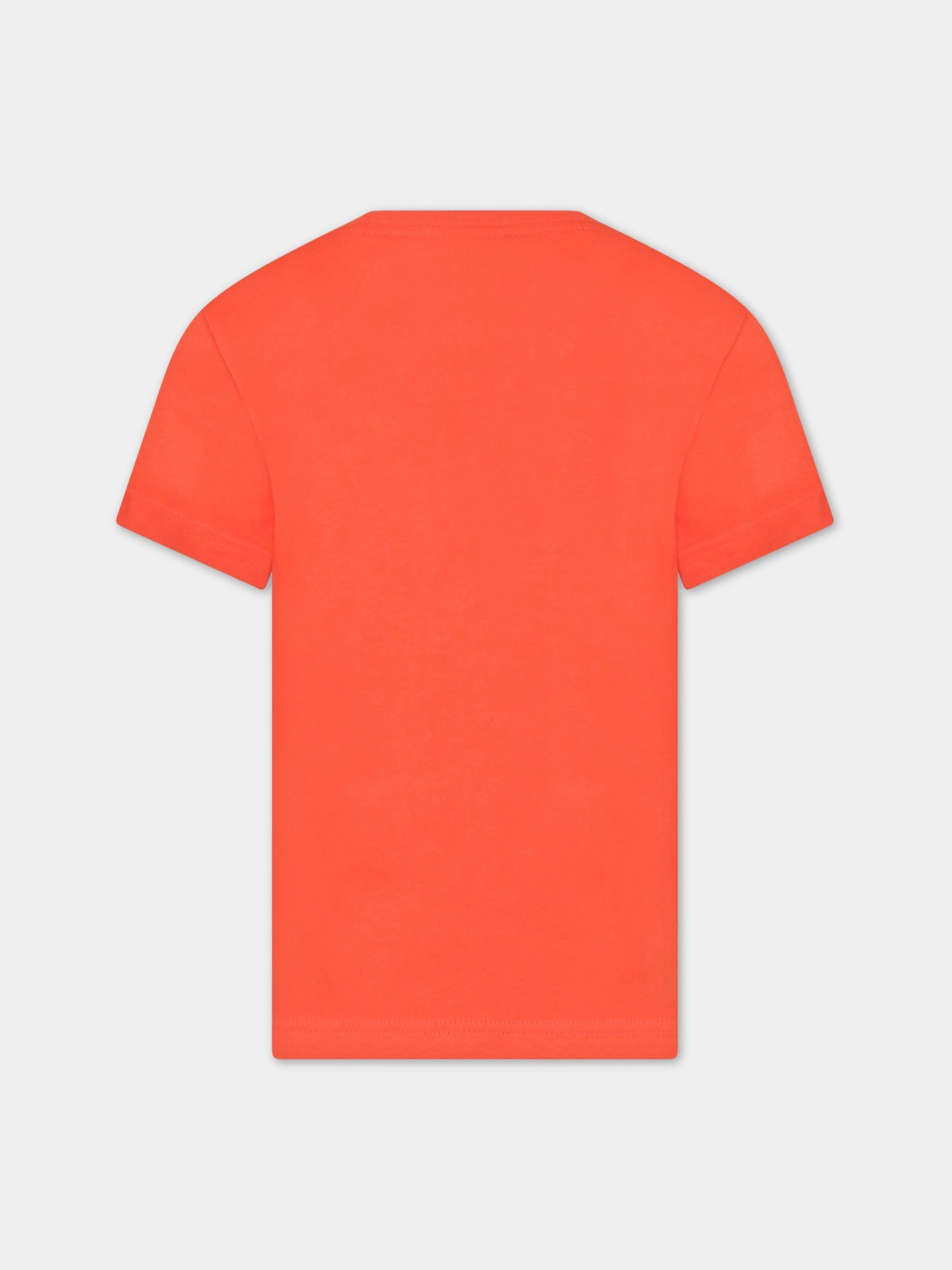 T-shirt rossa per bambino con logo iconico,Lacoste,TJ1442 02K