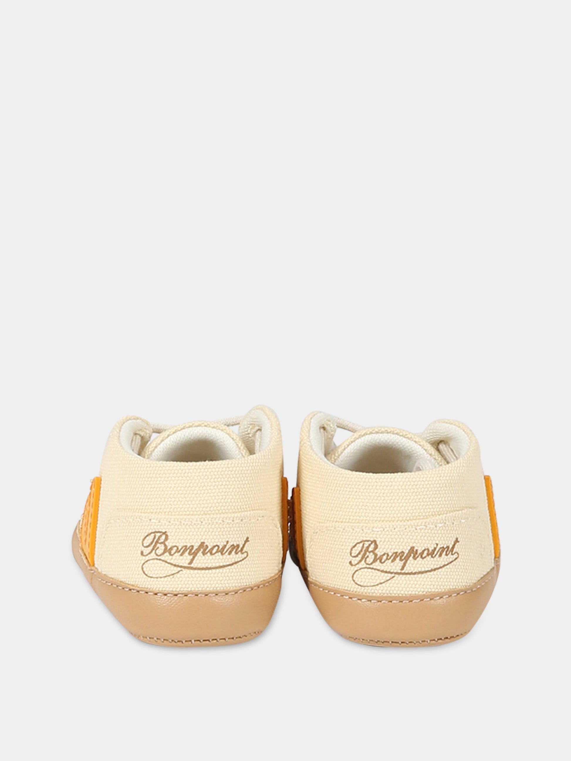 Sneakers avorio per neonati con logo,Veja X Bonpoint,BB0103239C