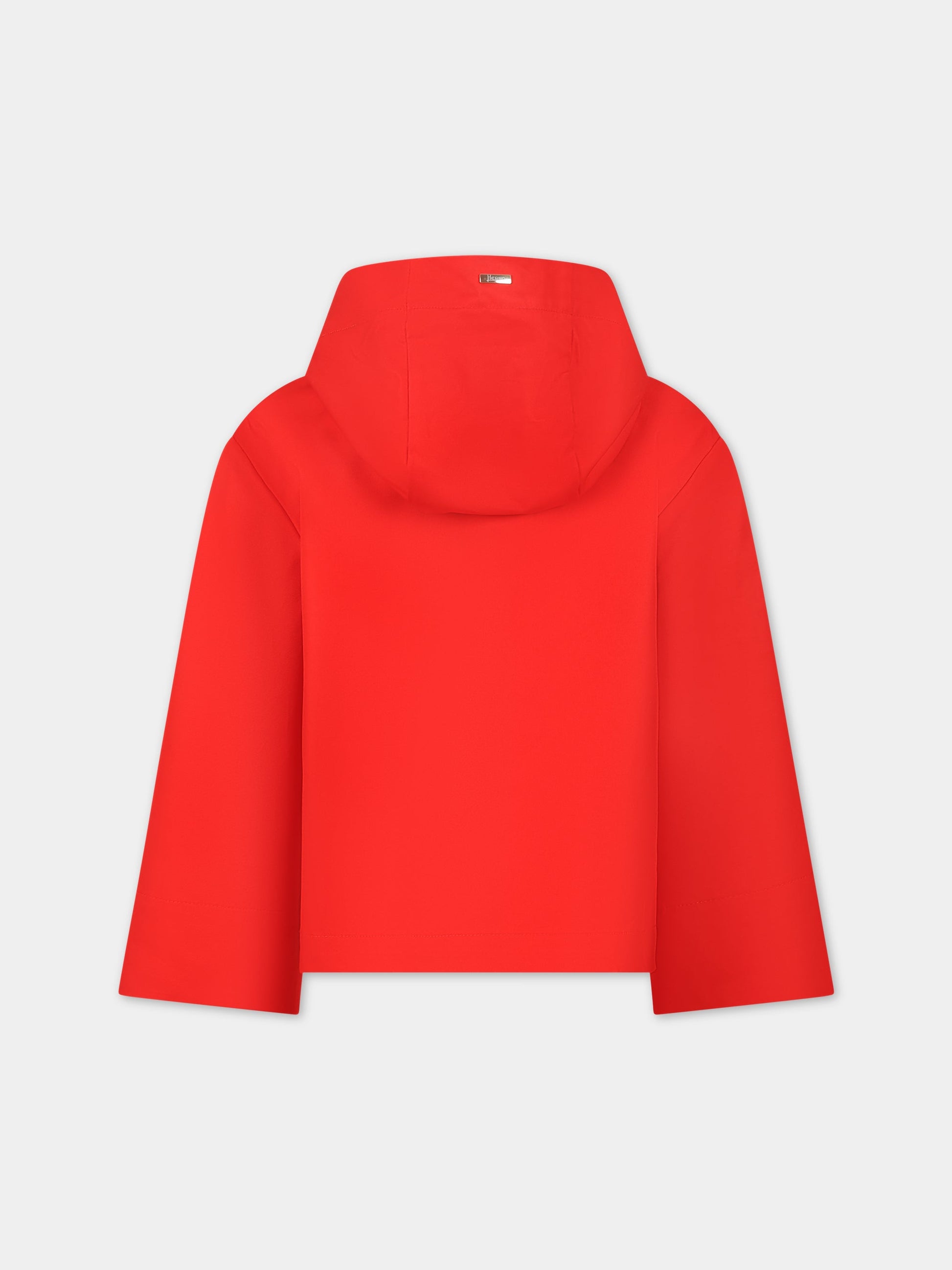 Giubbotto rosso per bambina con logo,Herno Kids,GI000061G 13218 6030