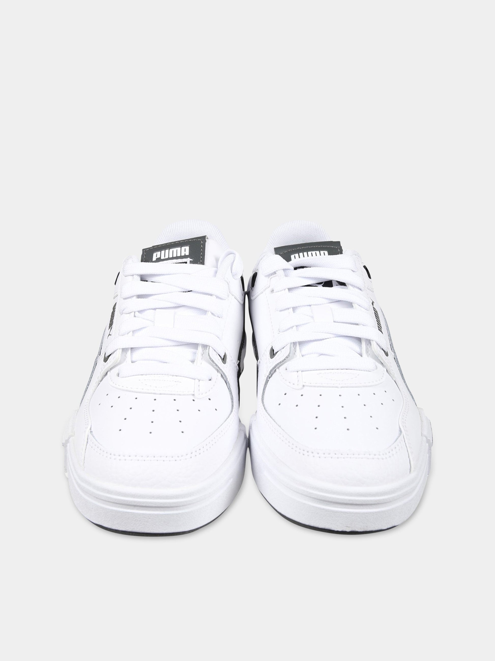 Sneakers bianche per bambino con logo e dettagli neri,Puma,PU391512 391512 02