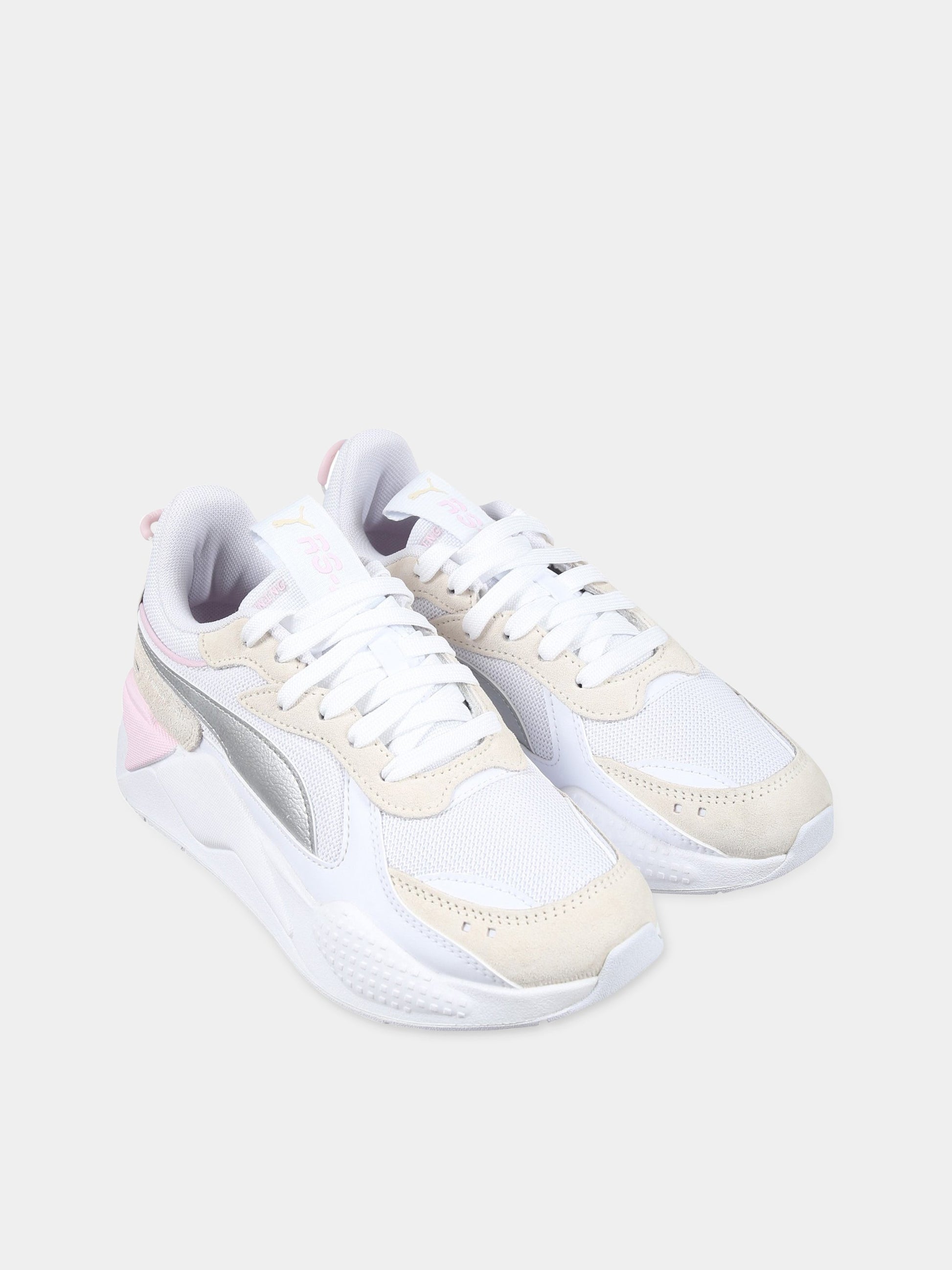 Sneakers bianche per bambina con logo,Puma,PU391984 391984 01